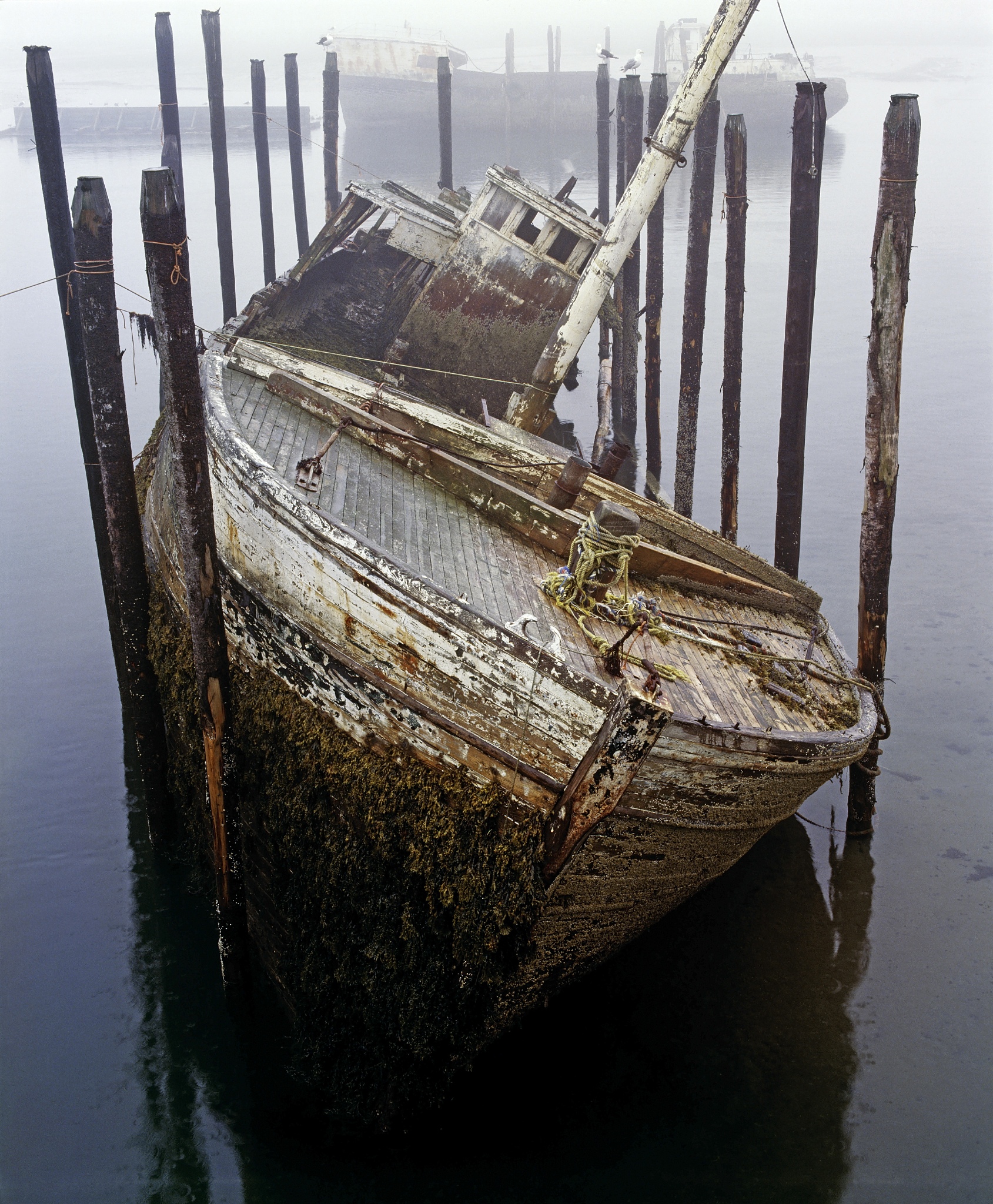 a broken boat