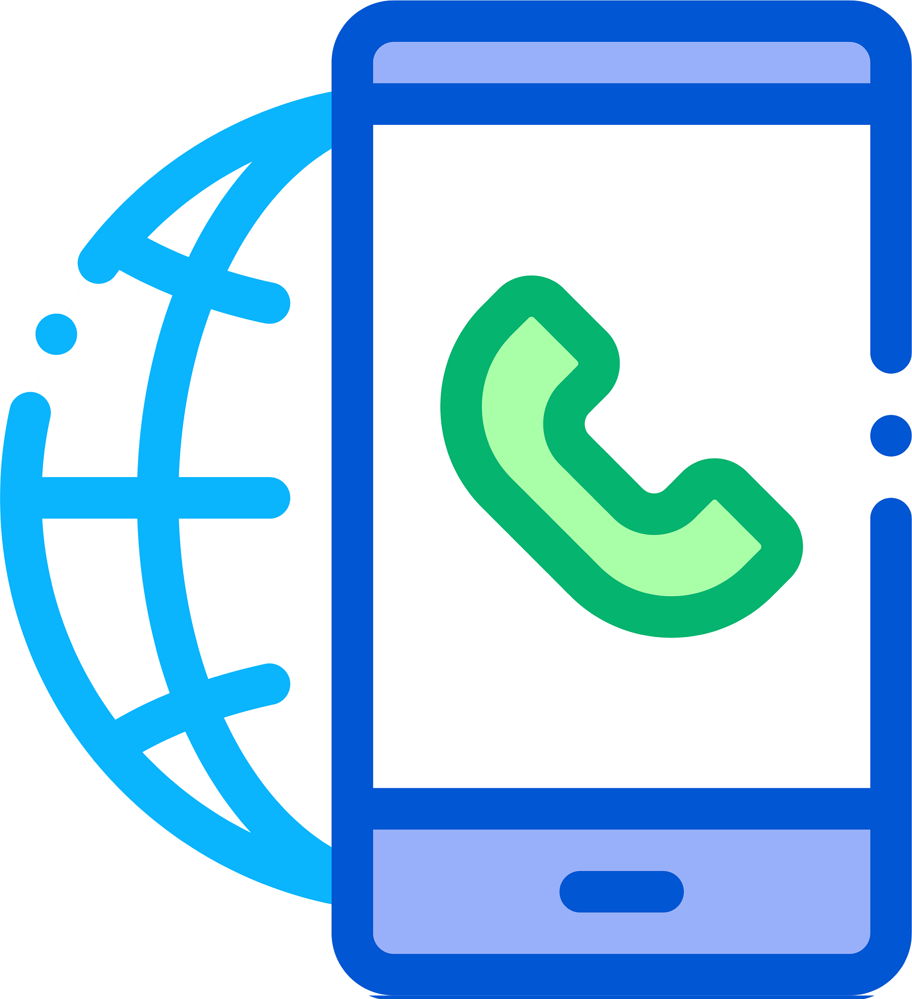 voip smartphone internet connection icon