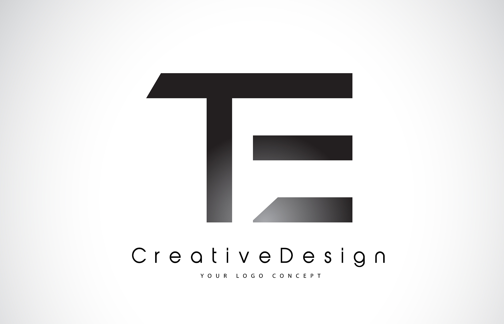 te t e letter logo design creative icon modern