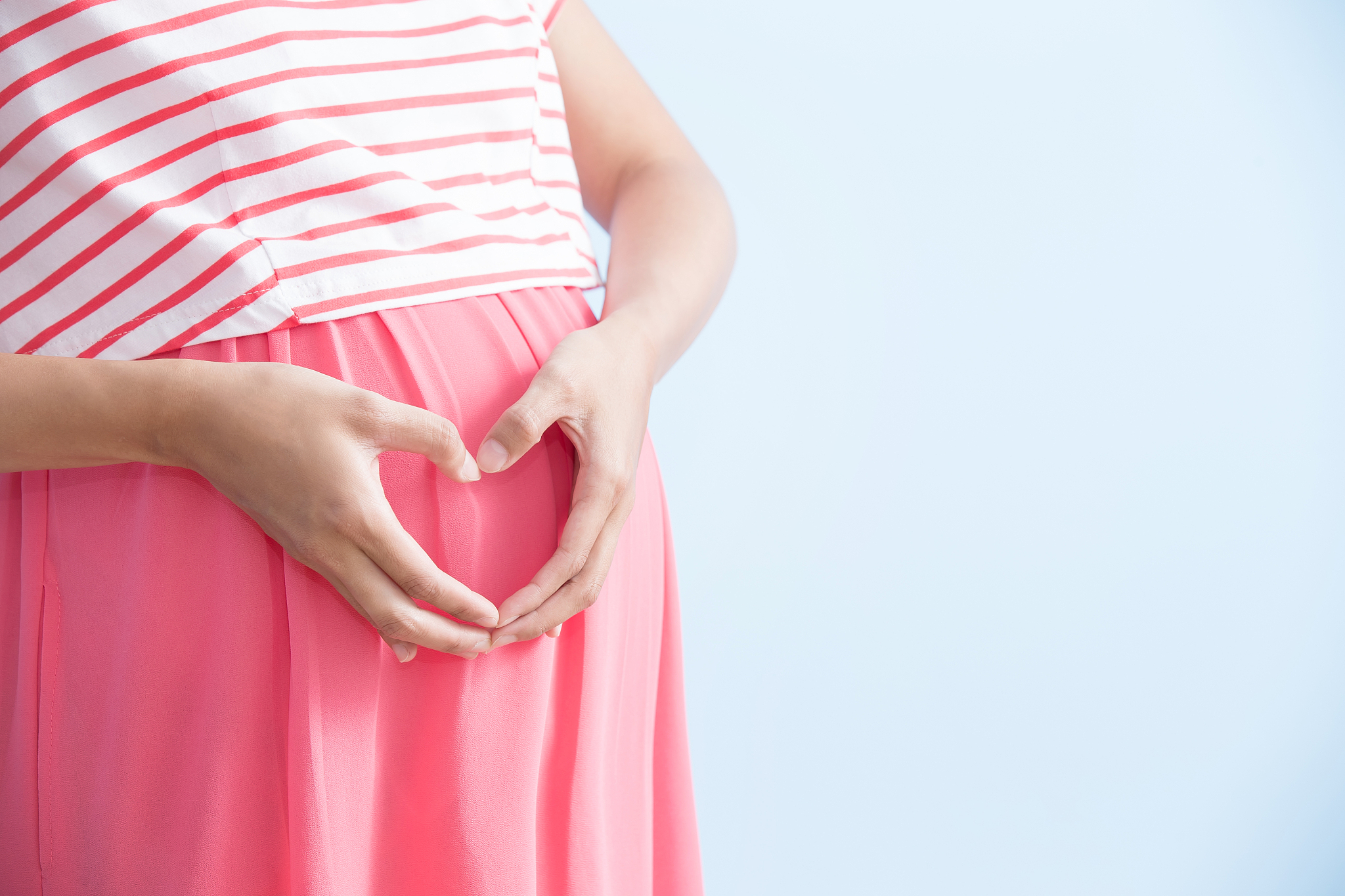 pregnant woman with love