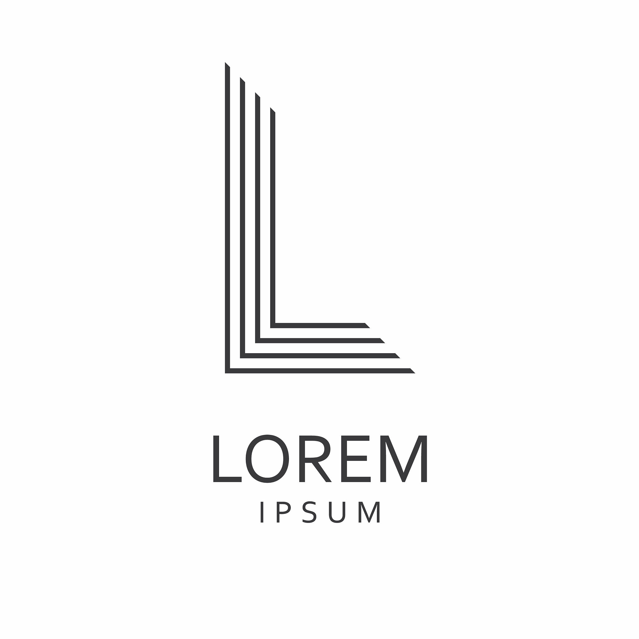 l letter logo icon