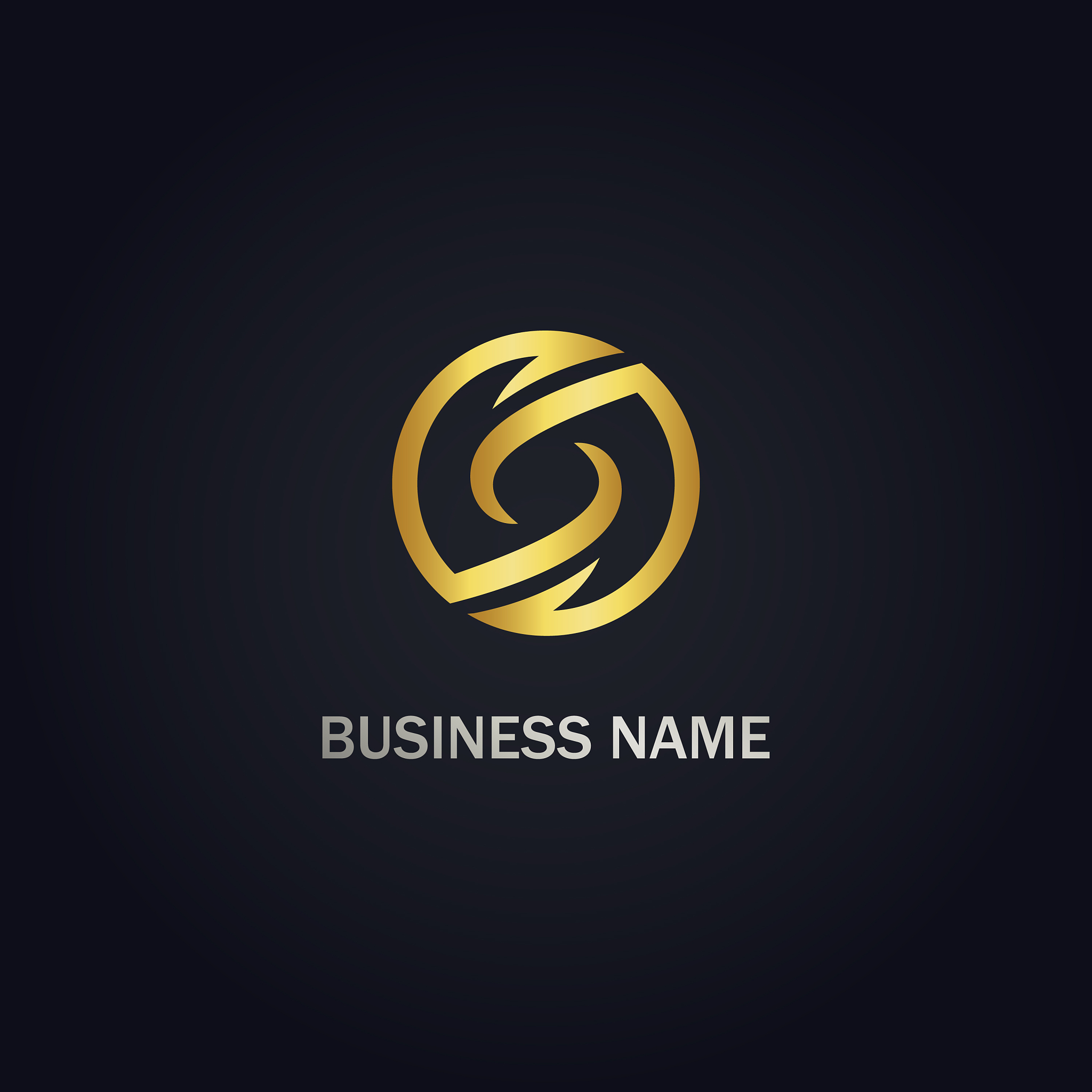 round circle abstract logo