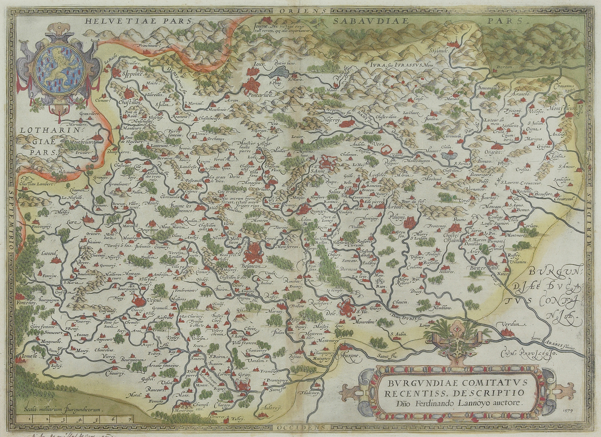 map of countryside of europe