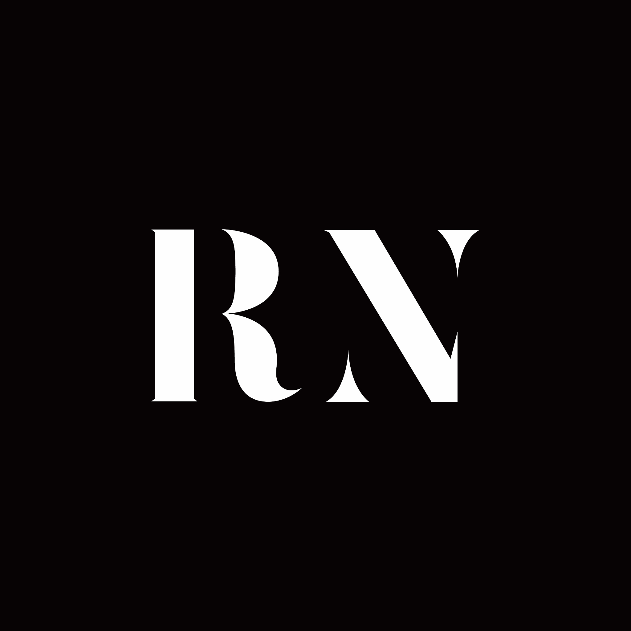 rn logo letter initial logo designs template
