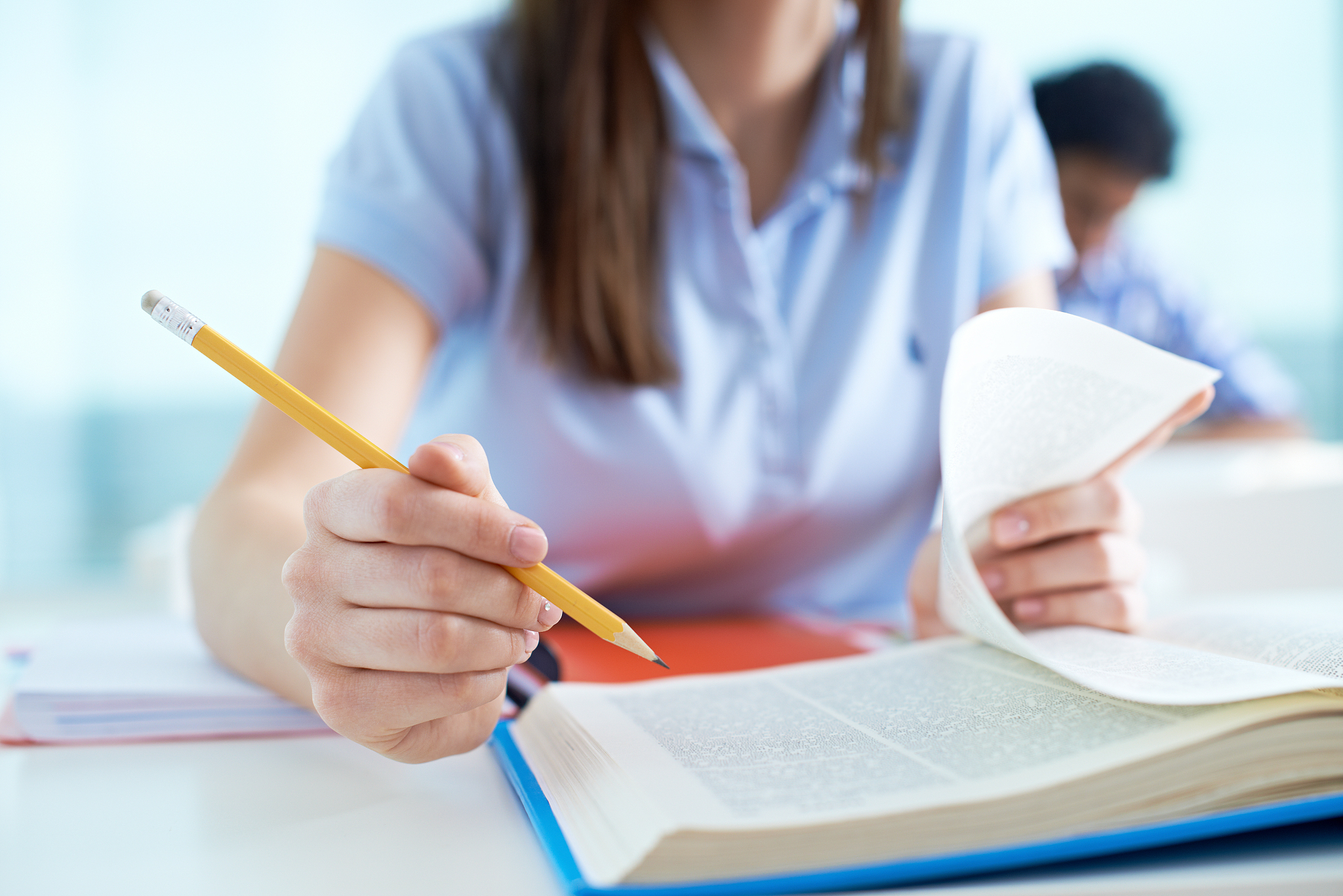 working with book