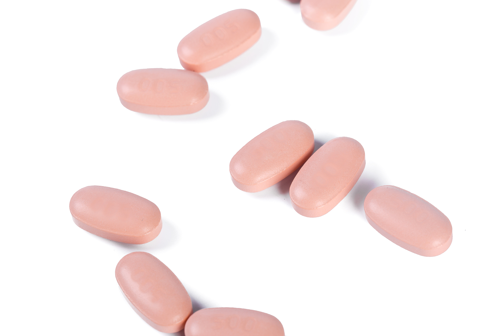 pills isolated on white