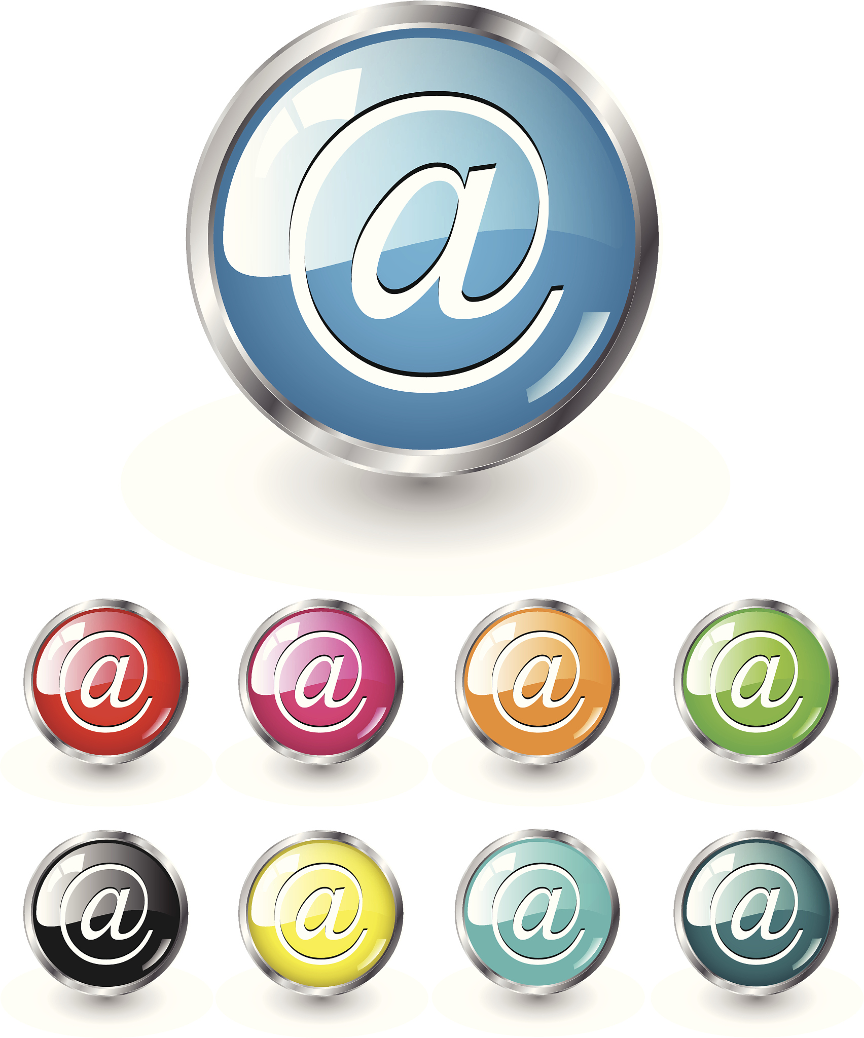 email icon, vector set