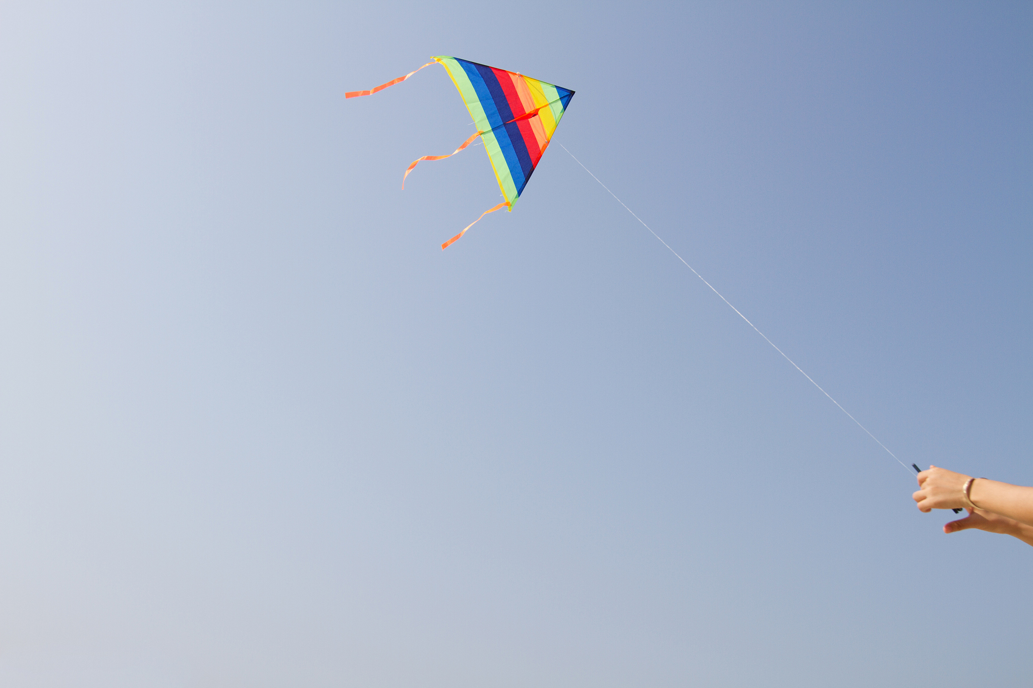 flying kite