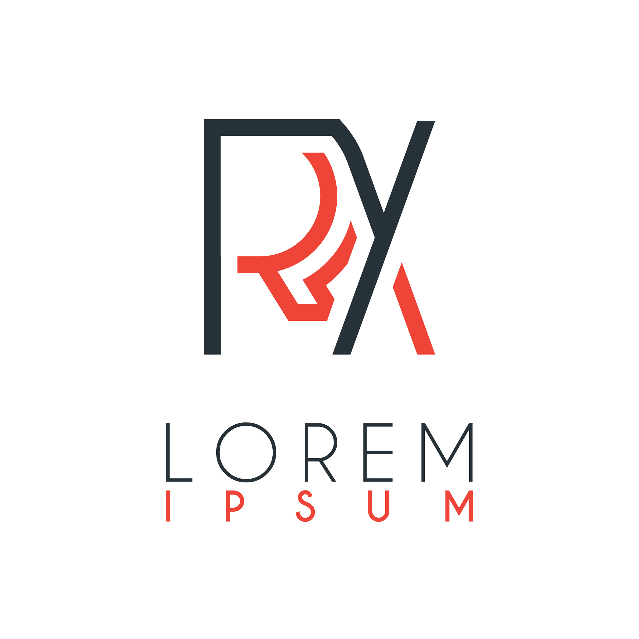 the logo between letter r and letter x or rx