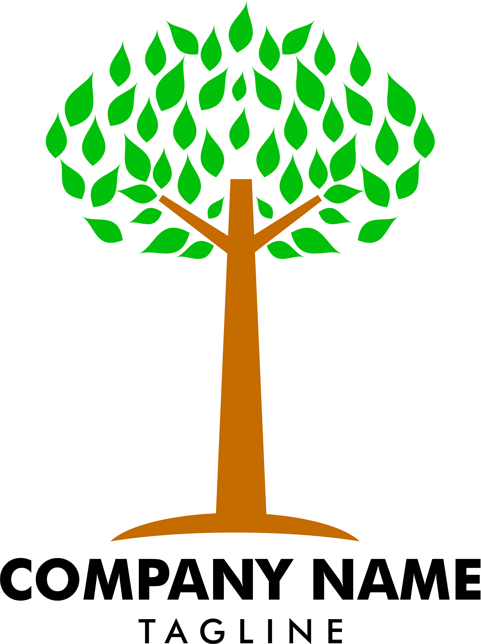 tree logo template icon