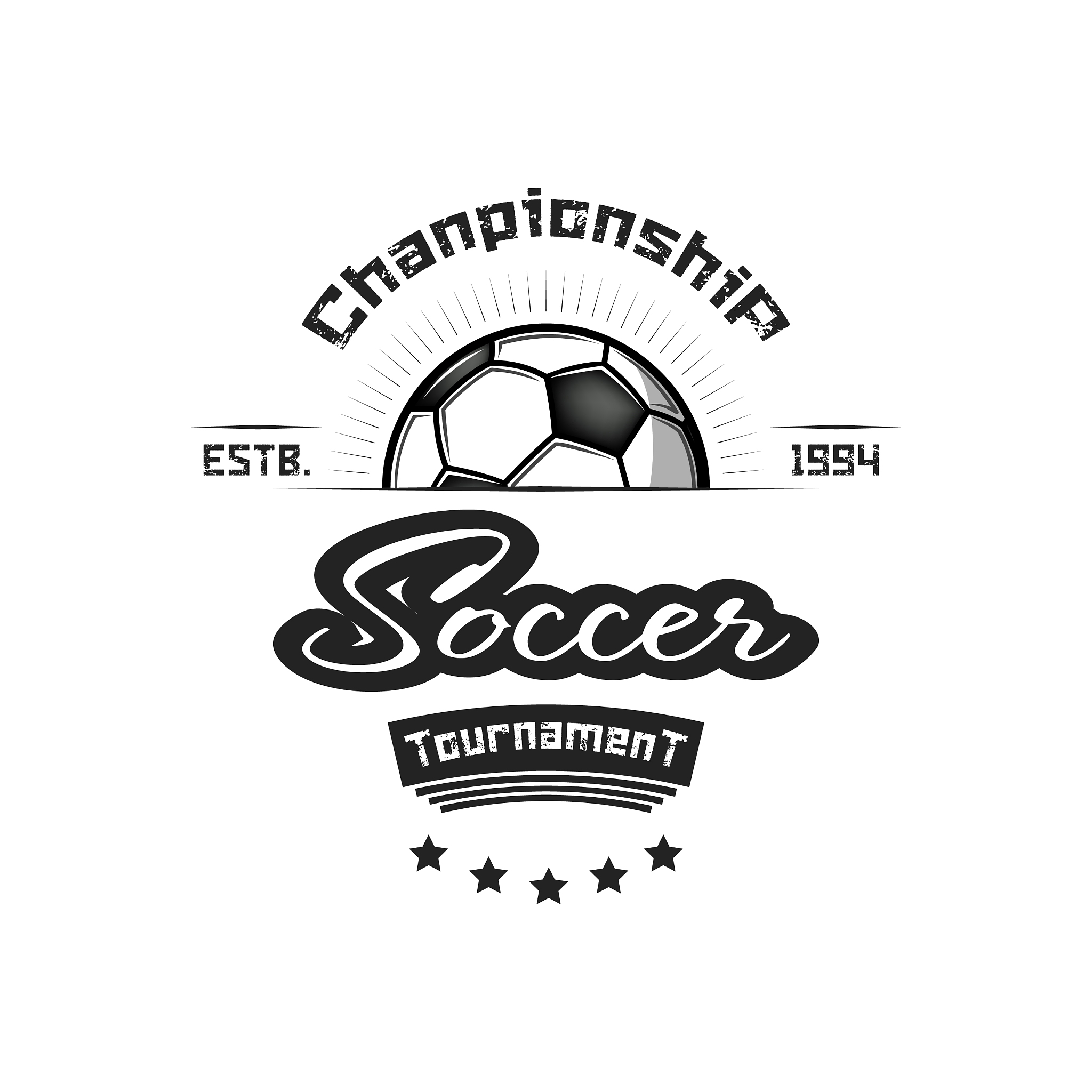 soccer logo design template