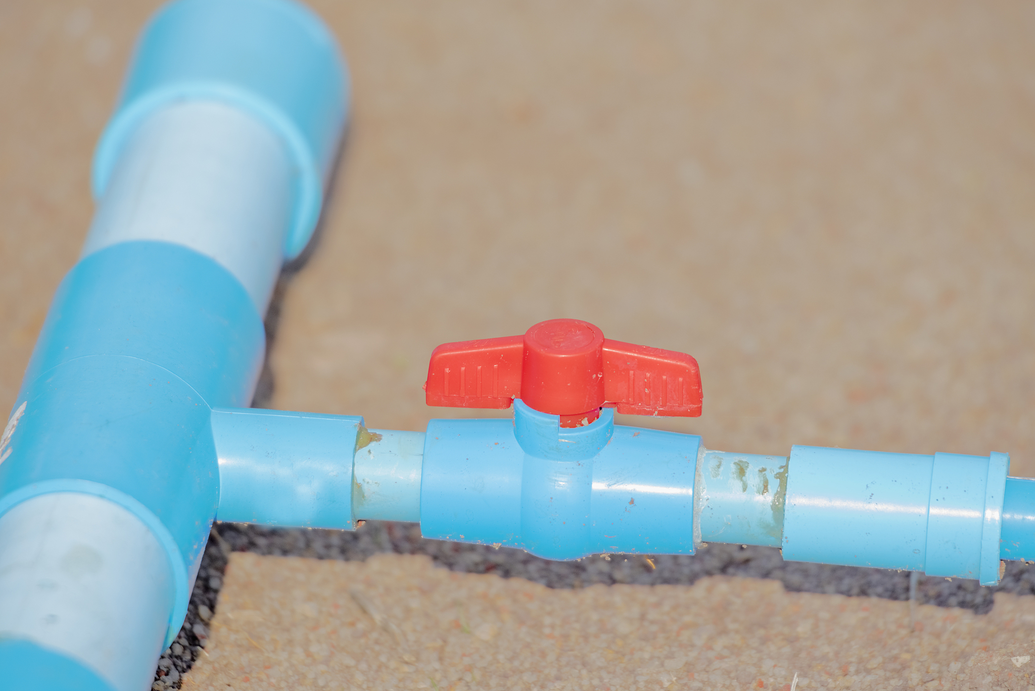 pipes and valves of water