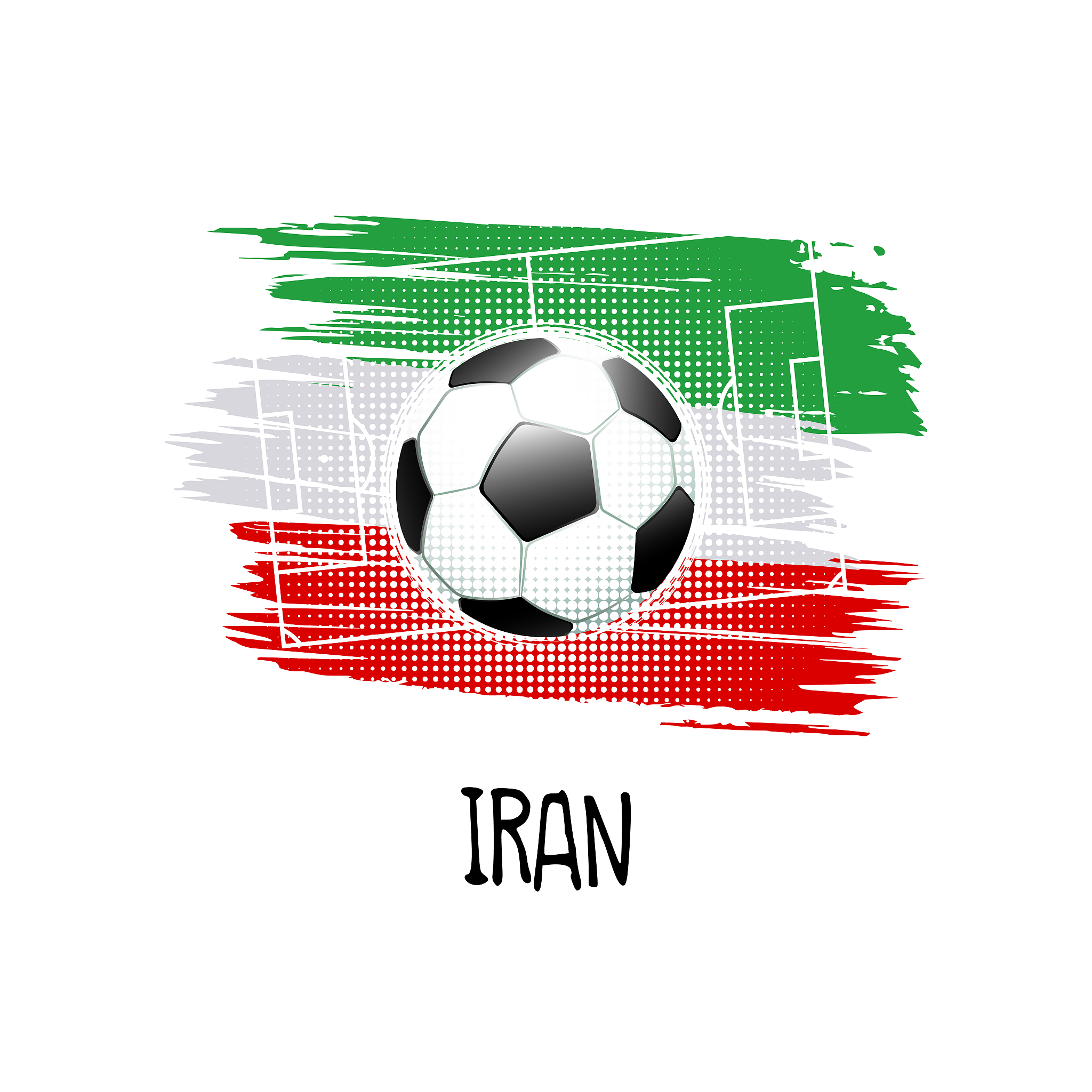 soccer-football concept. iran.