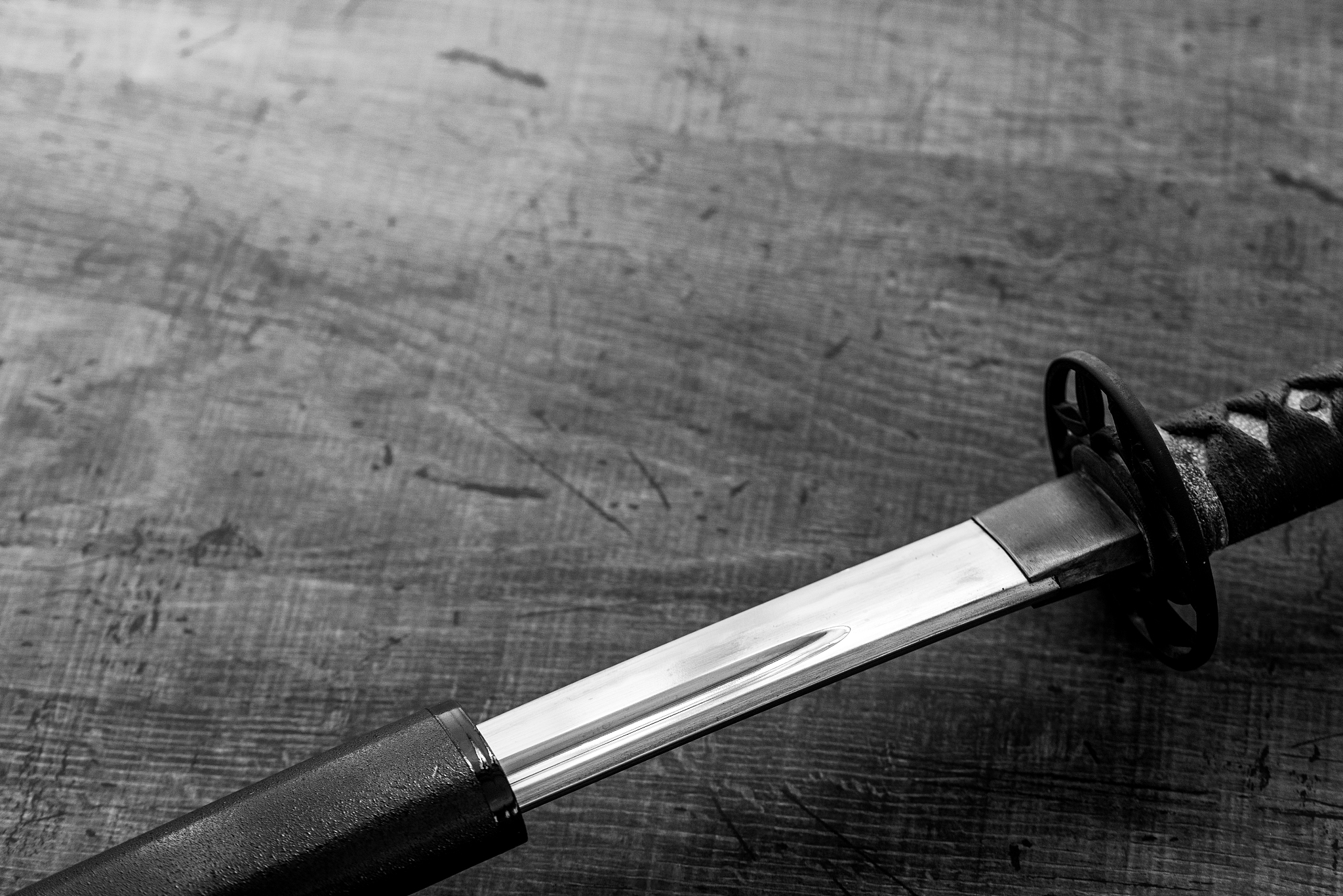 close up of katana
