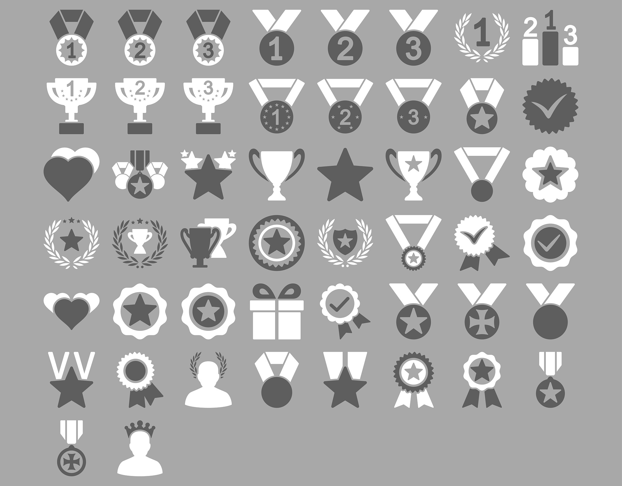 competition and awards icons