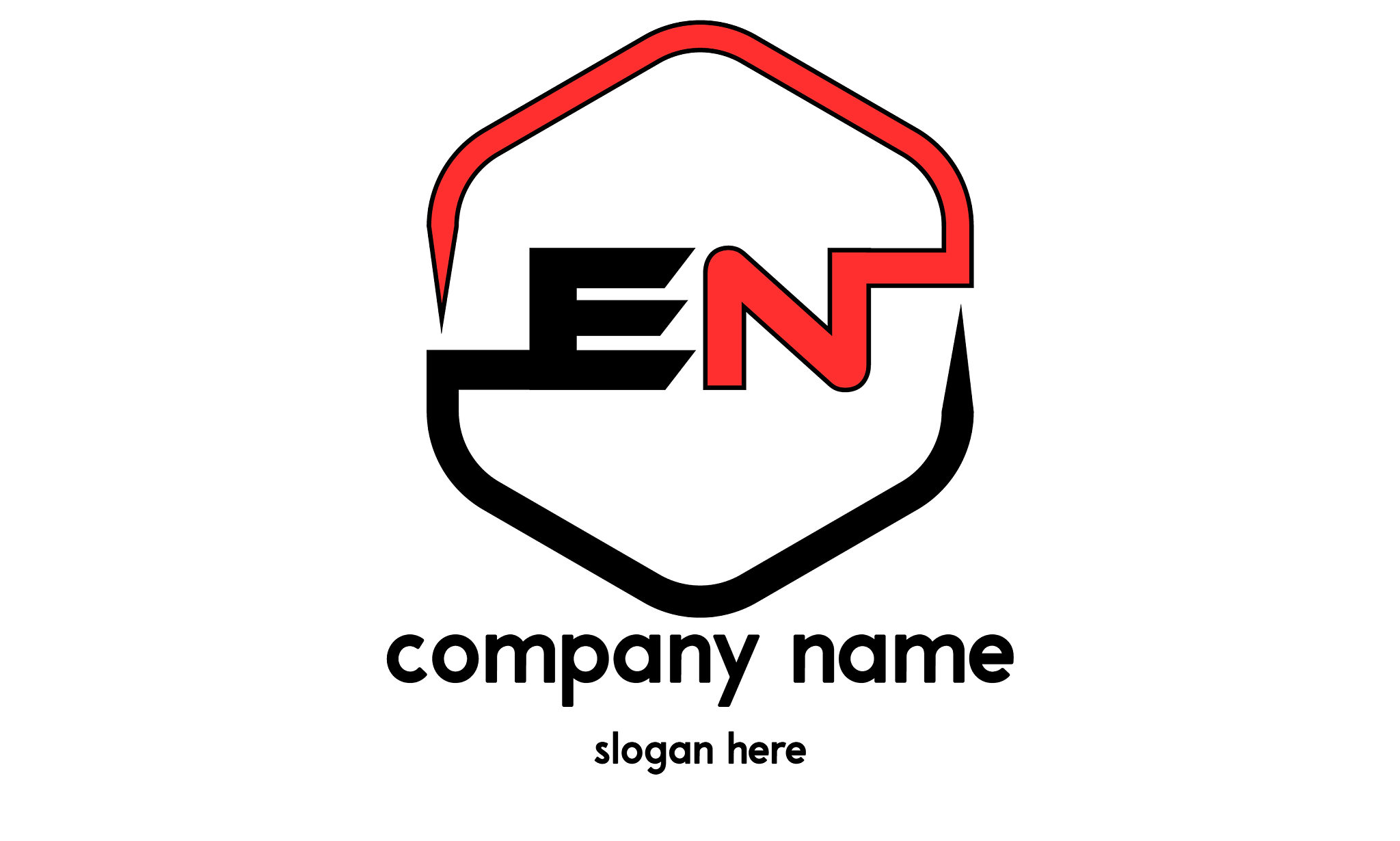 en initial logo