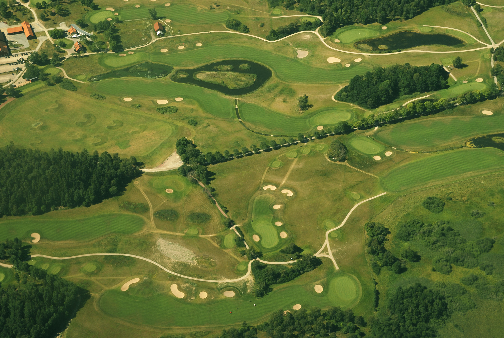 overhead golfcourse