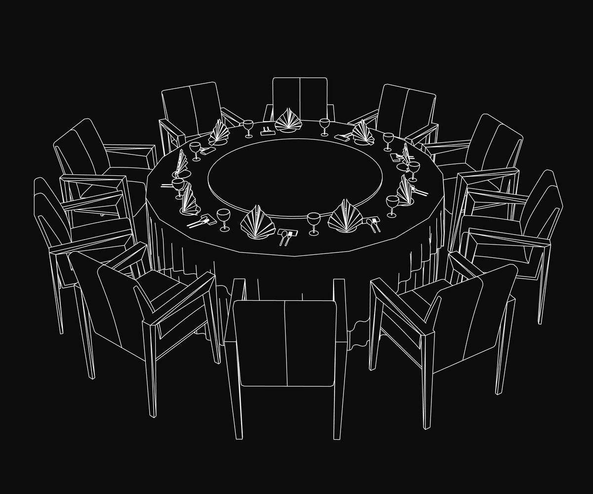 14米圆桌可以坐多少人