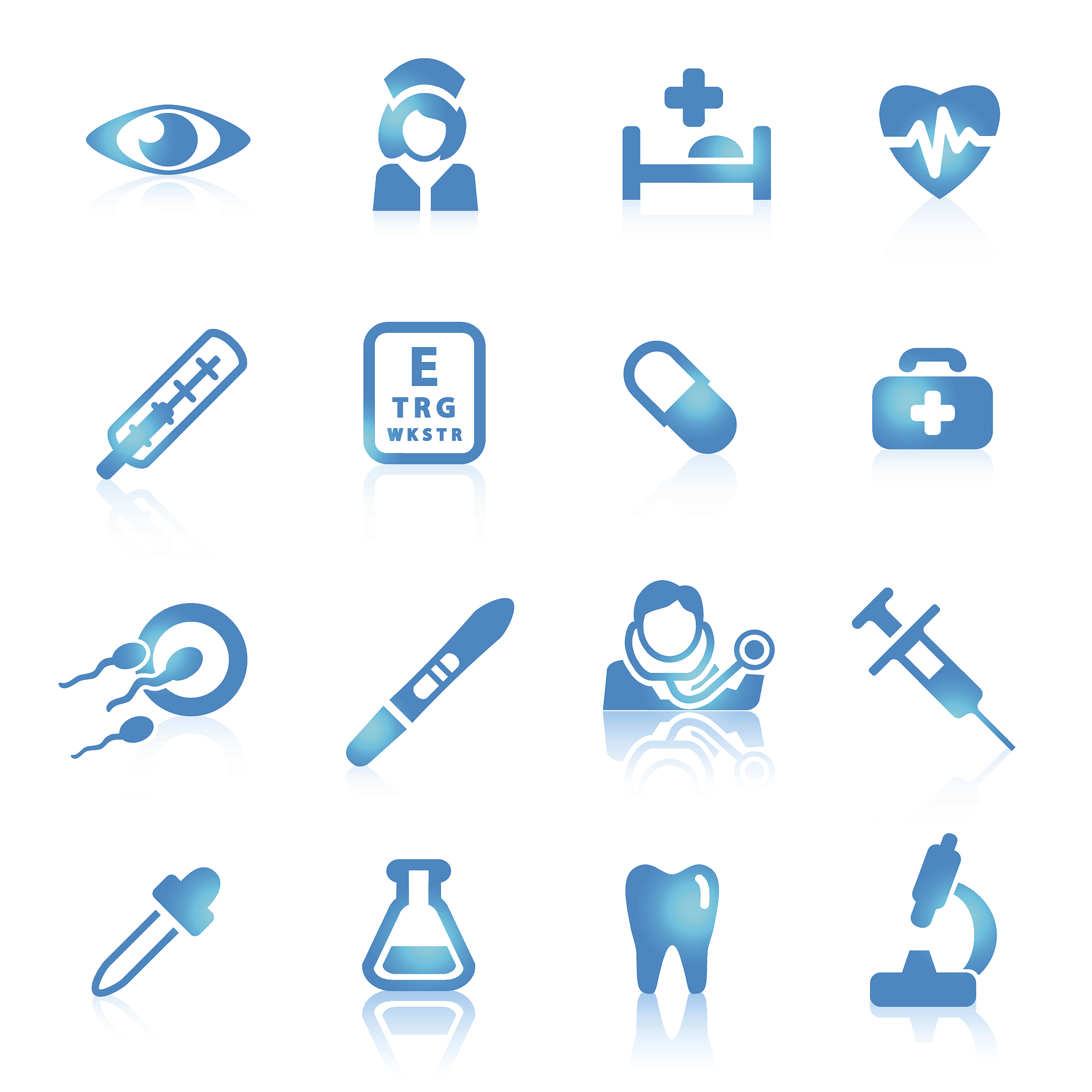 medical set icons