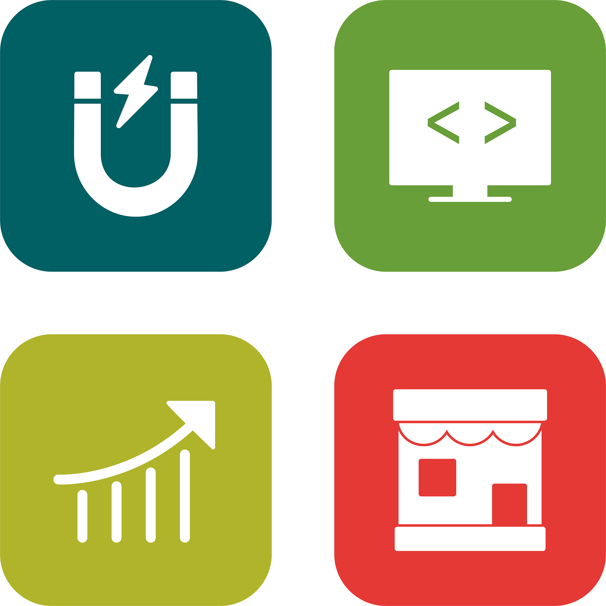 set of seo search engine optimization icons