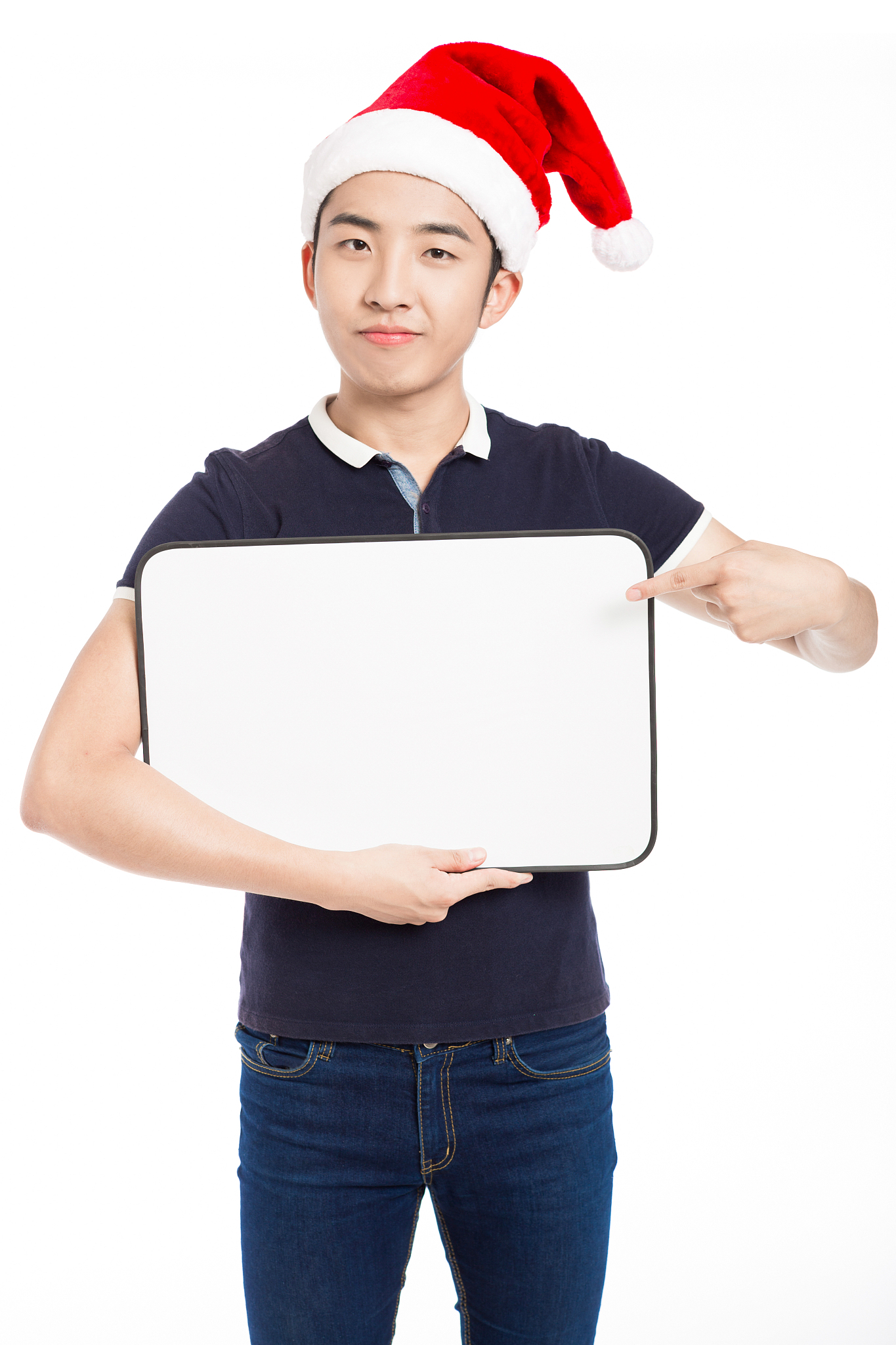 男生拿着黑板