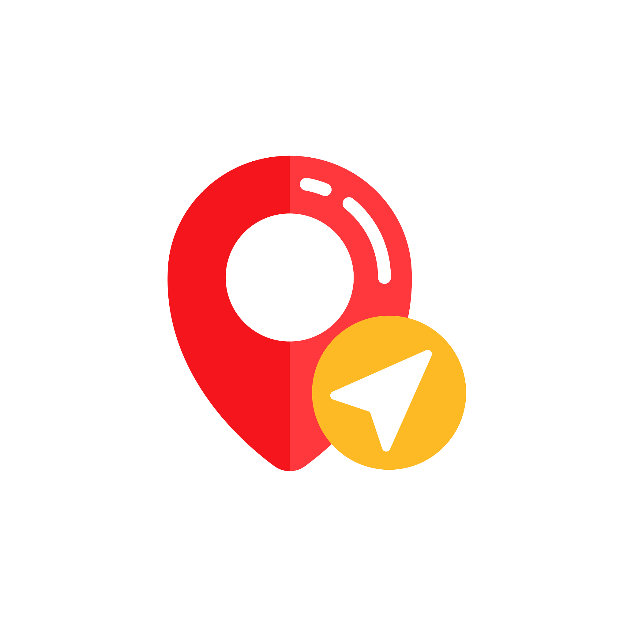 pin navigation icon design pin direction sign