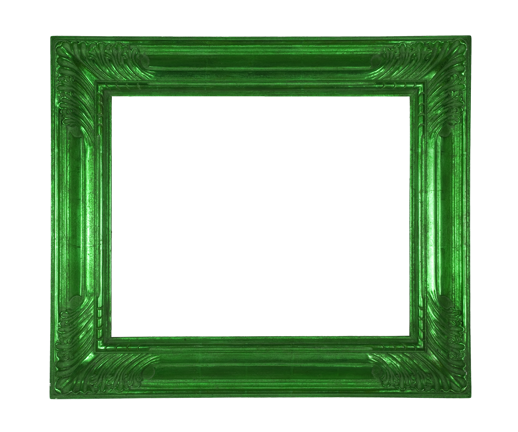 a psychedelic green frame