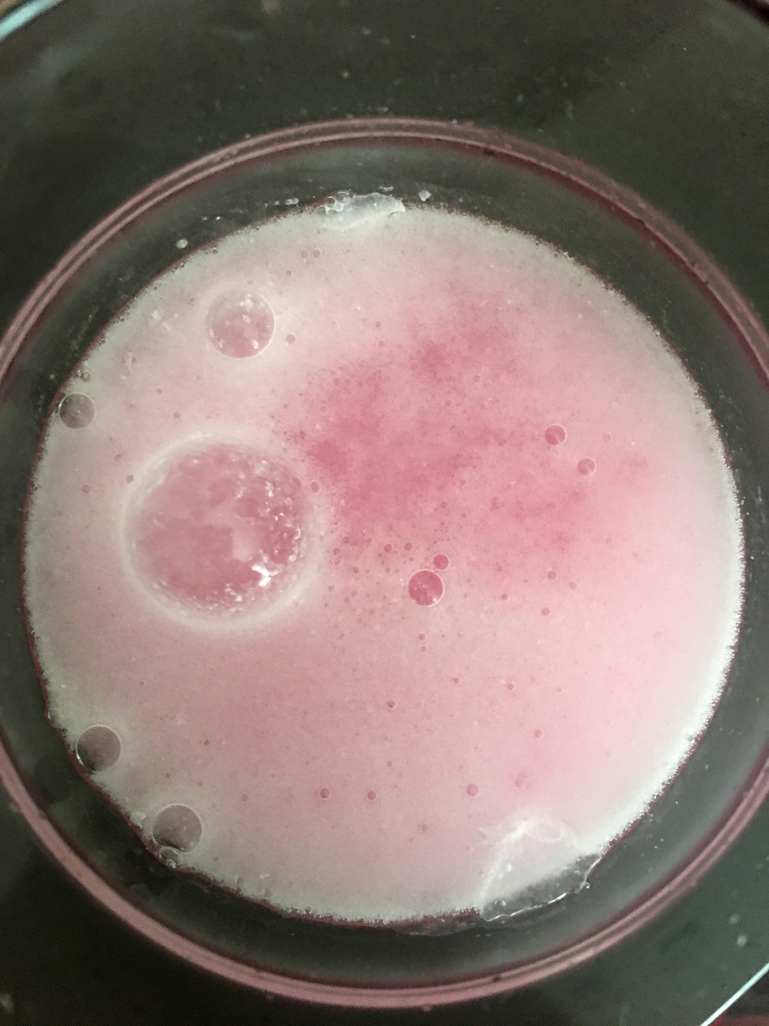 effervescent tablet in water