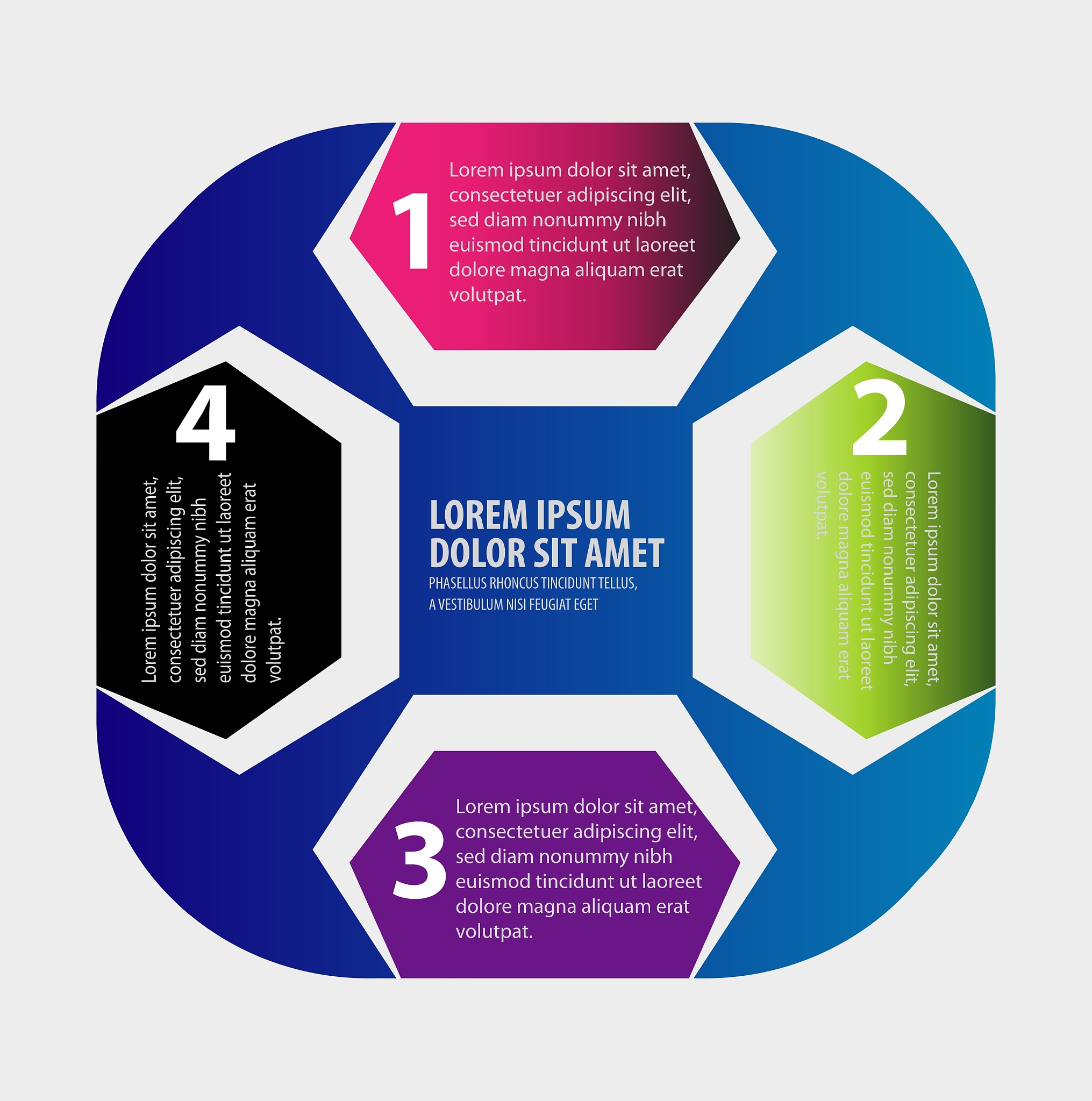 one two three four square progress labels in w