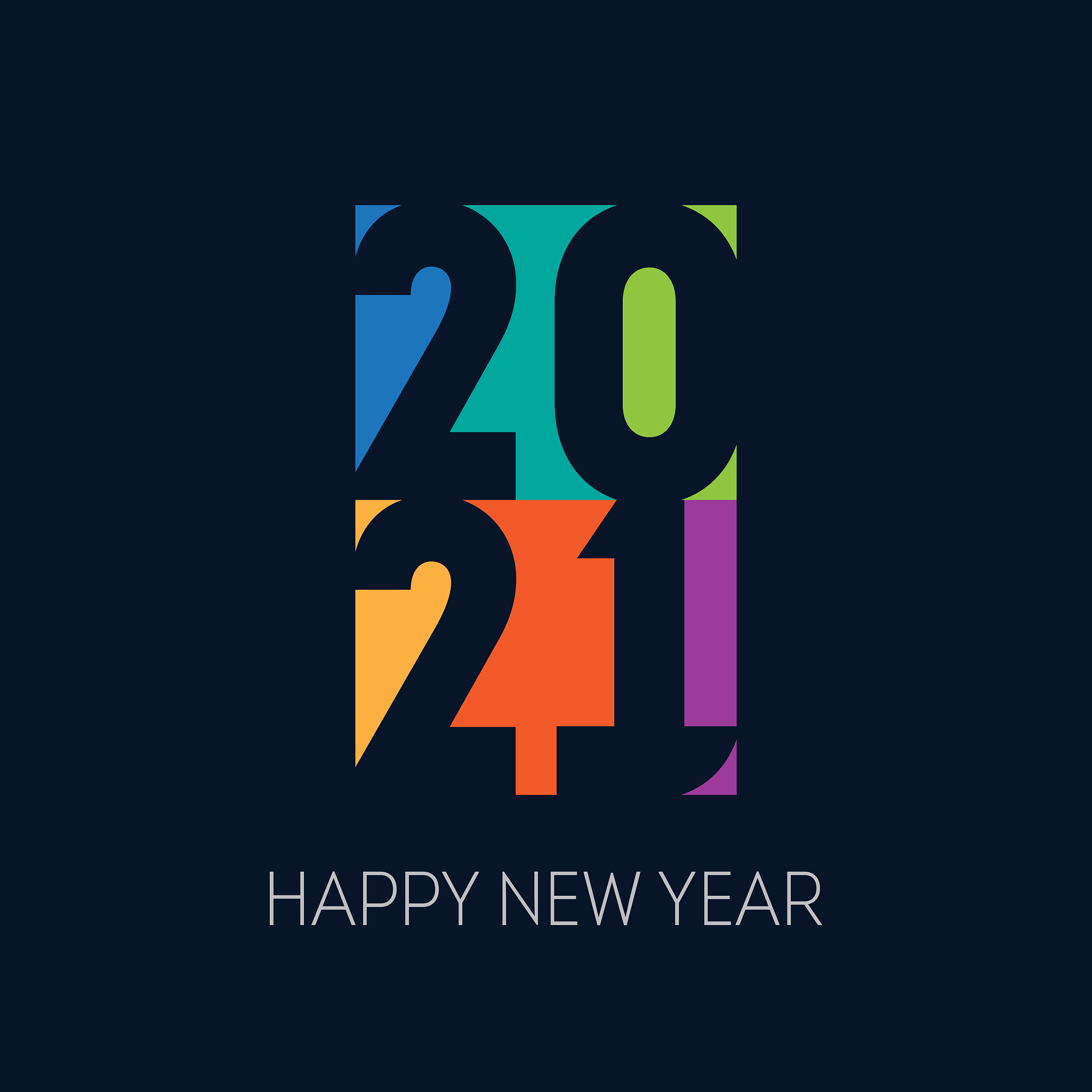 2021. brochure or calendar cover design template. happy new year