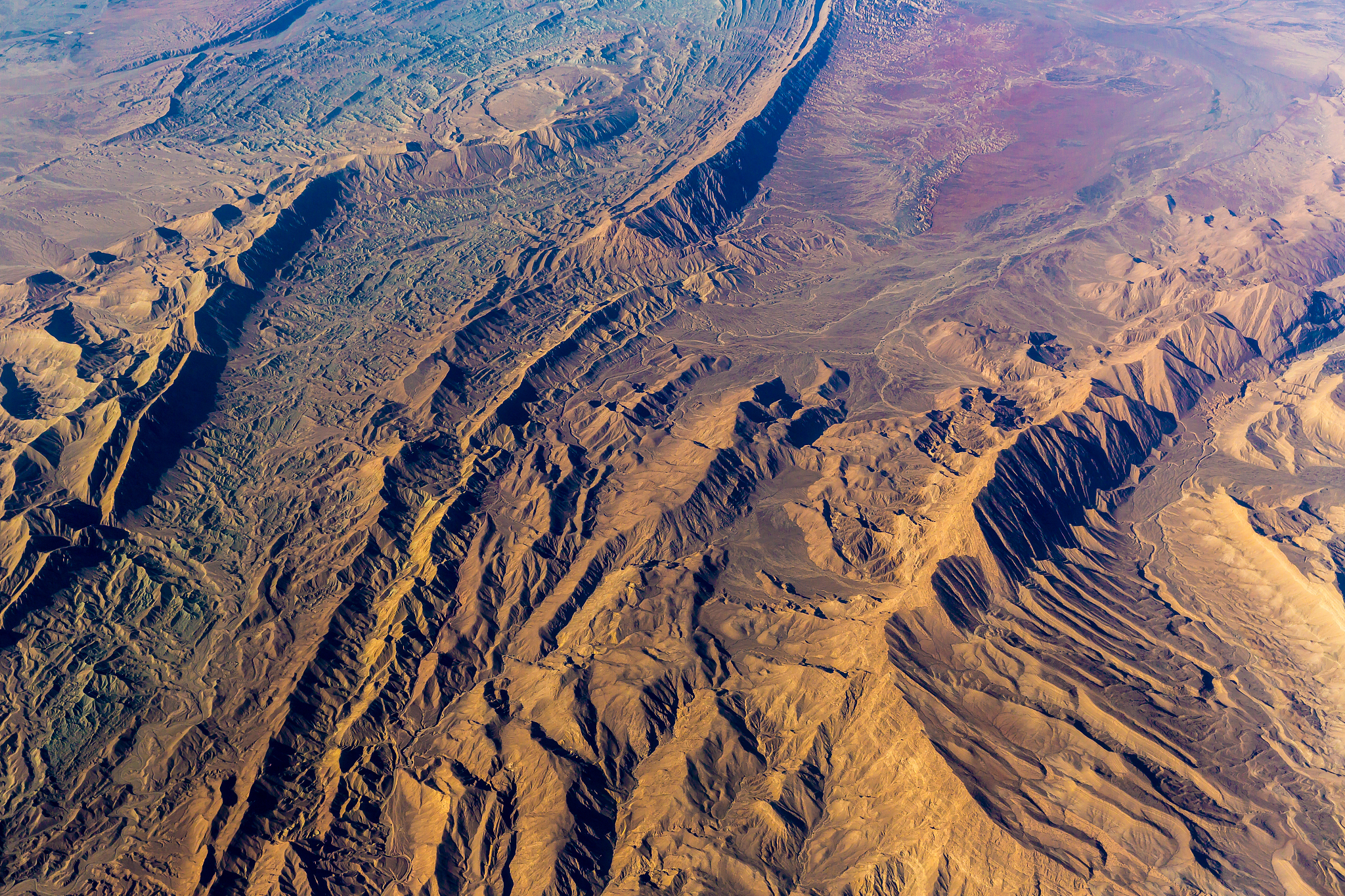 mountains aerial view