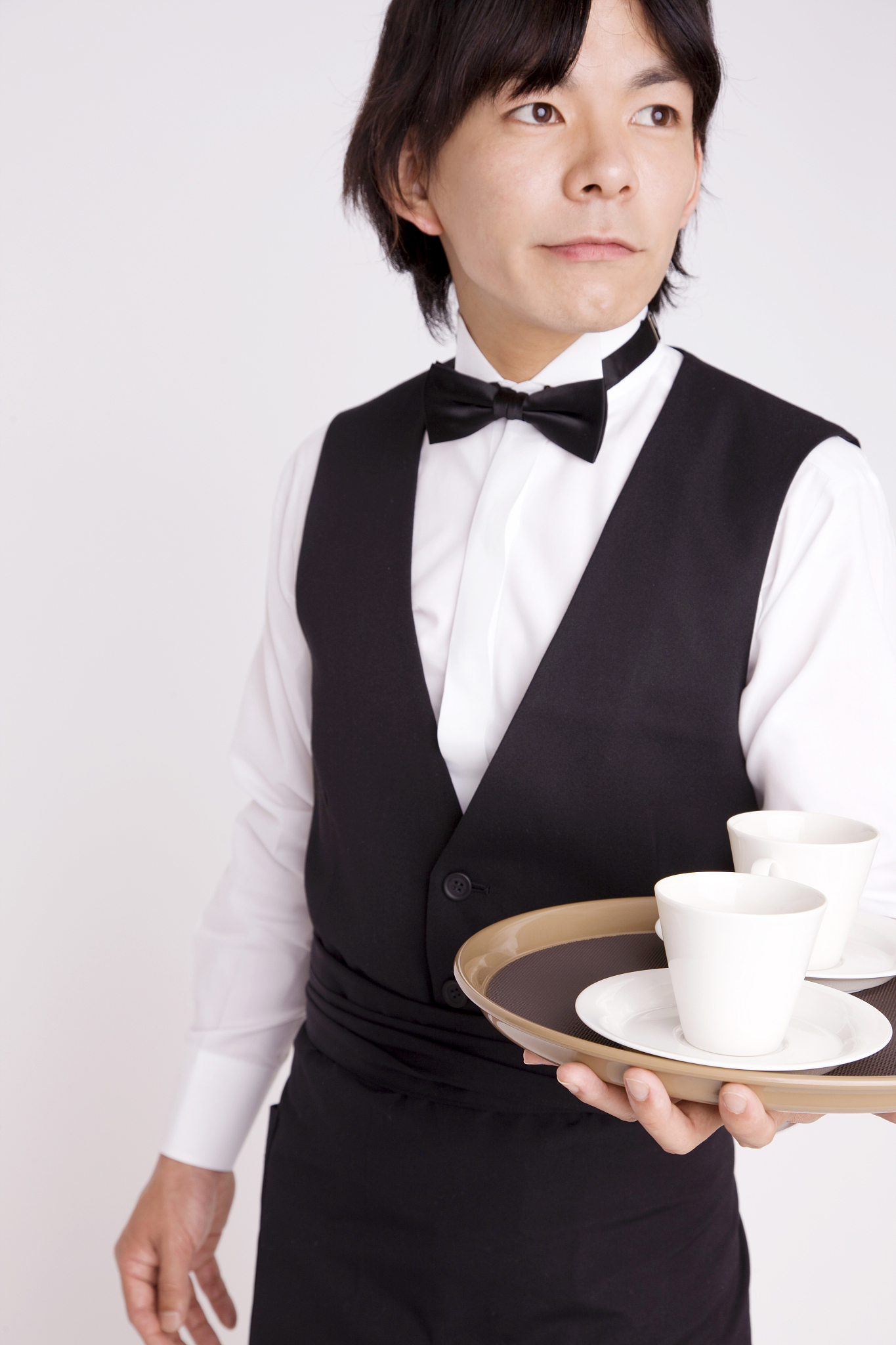 waiter carrying coffee