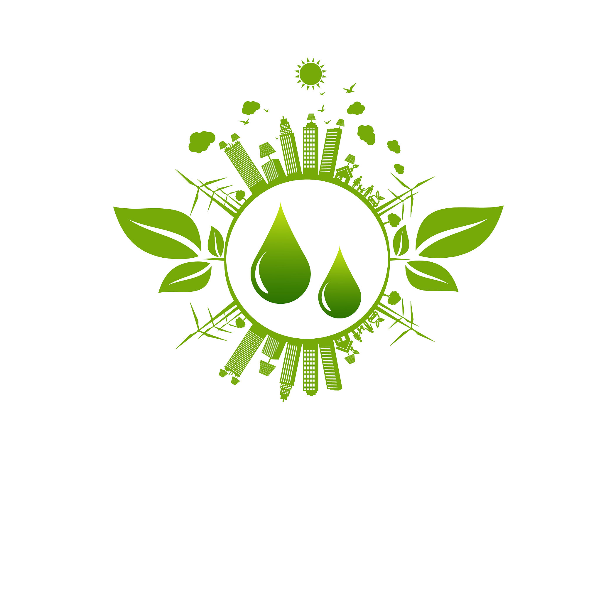 ecology concept and environmental ,banner design elements for su
