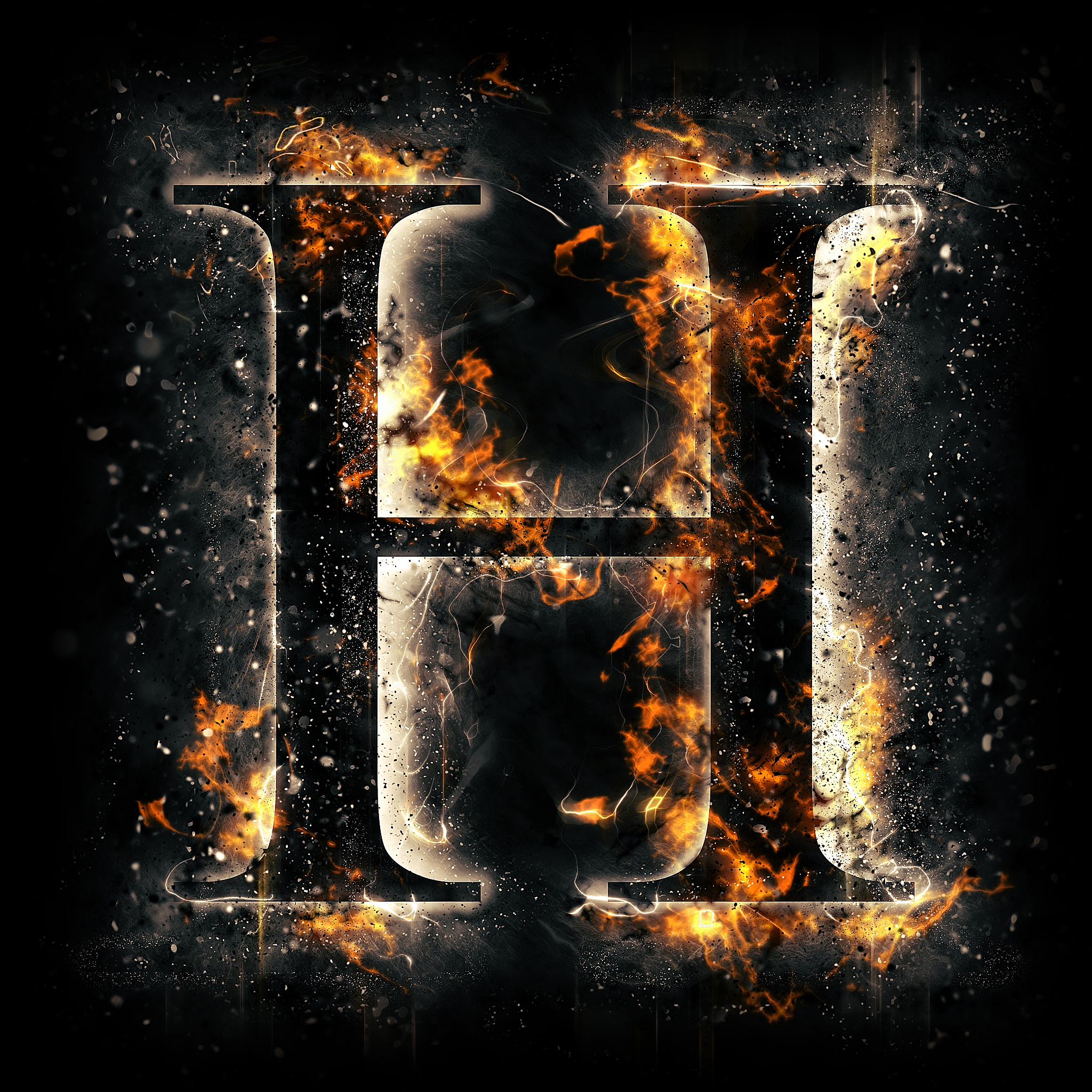 字母,英文字母<strong>h</strong>,火,纹理效果,木材着色料,绘画插图,符号,地狱火,烟