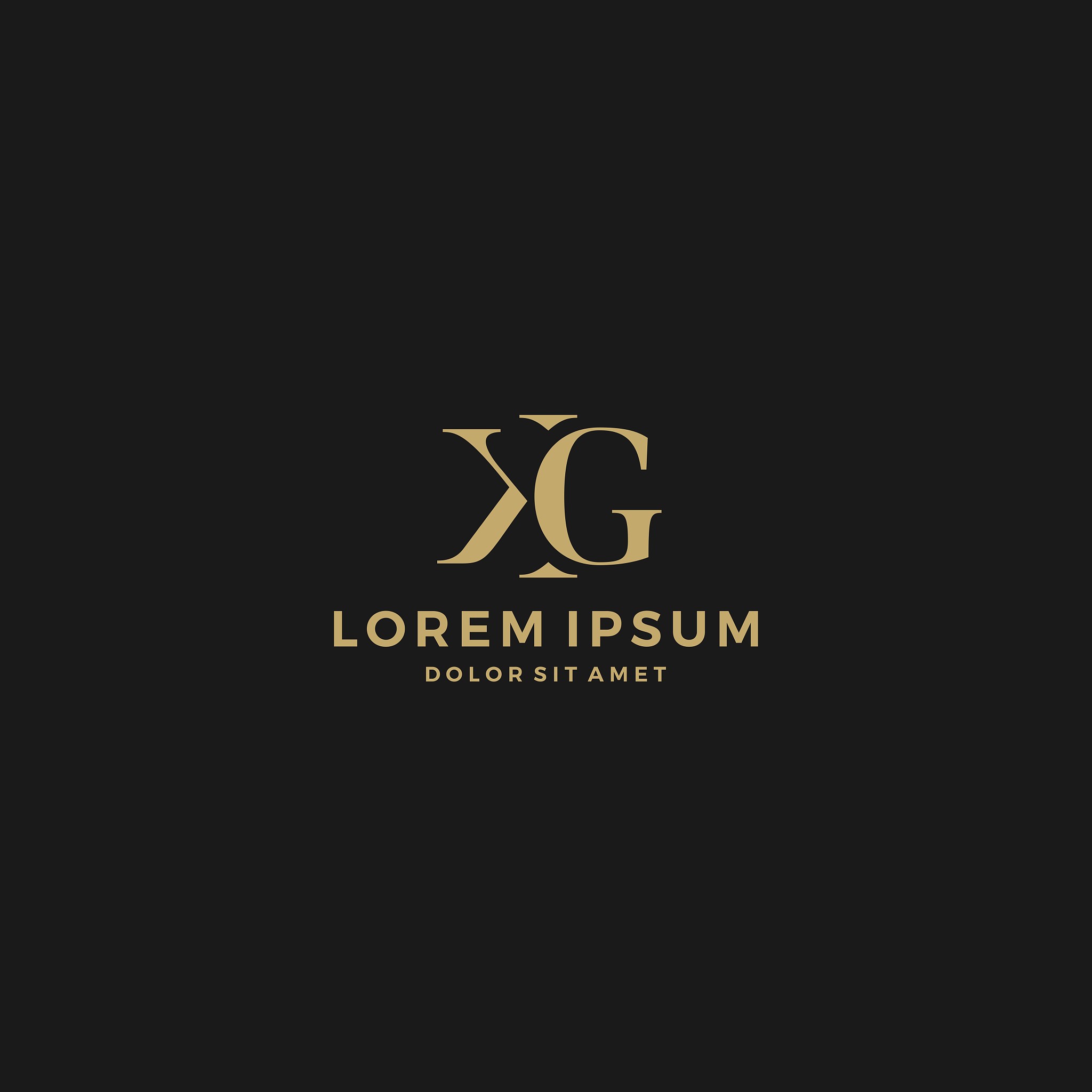 kg letter monogram initial vector icon