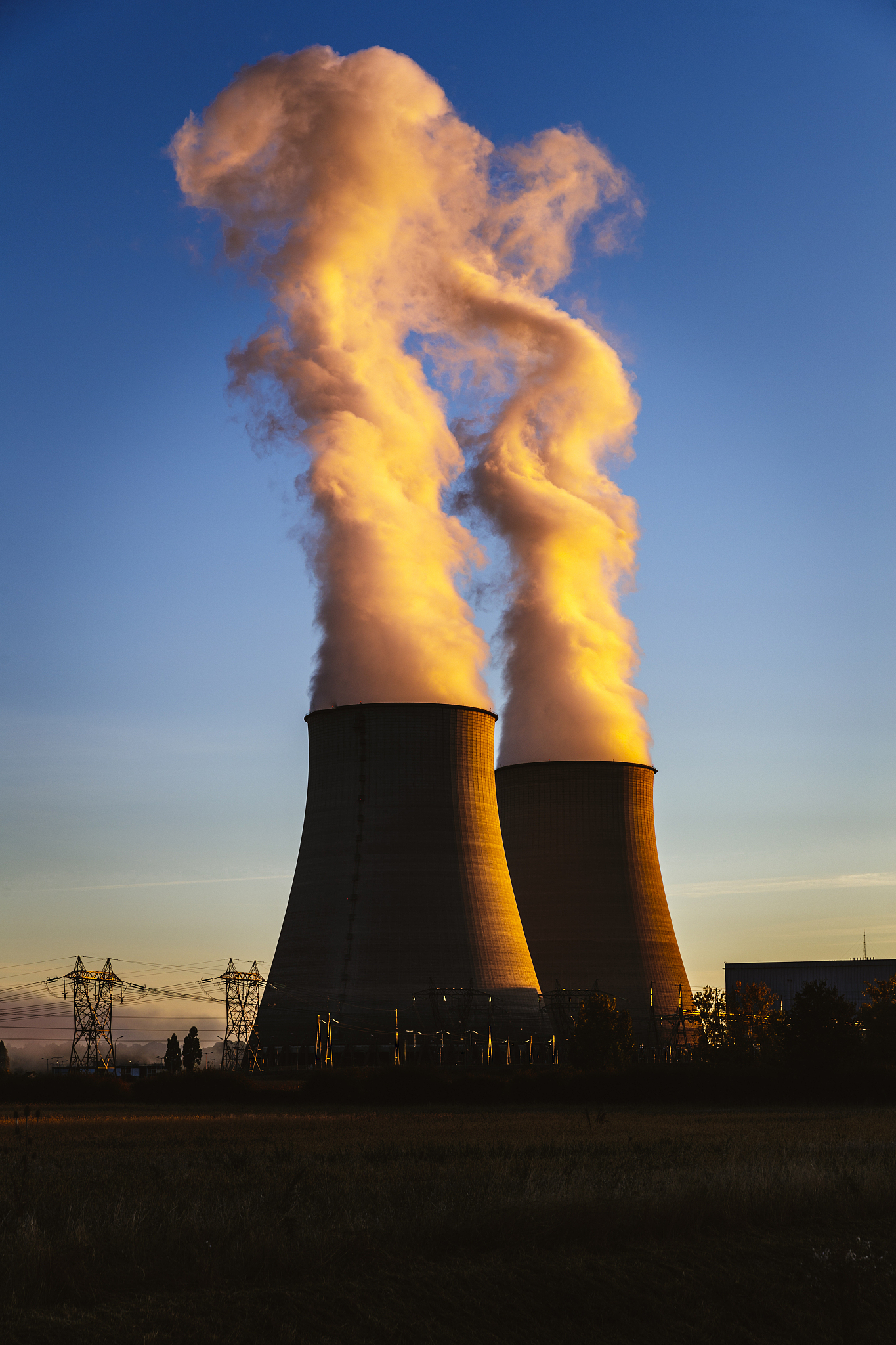 nuclear power plant, belleville, loire valley, france