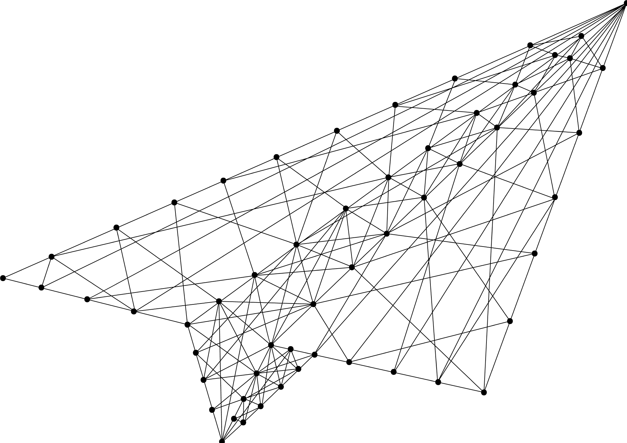 plane origami paper from futuristic polygonal