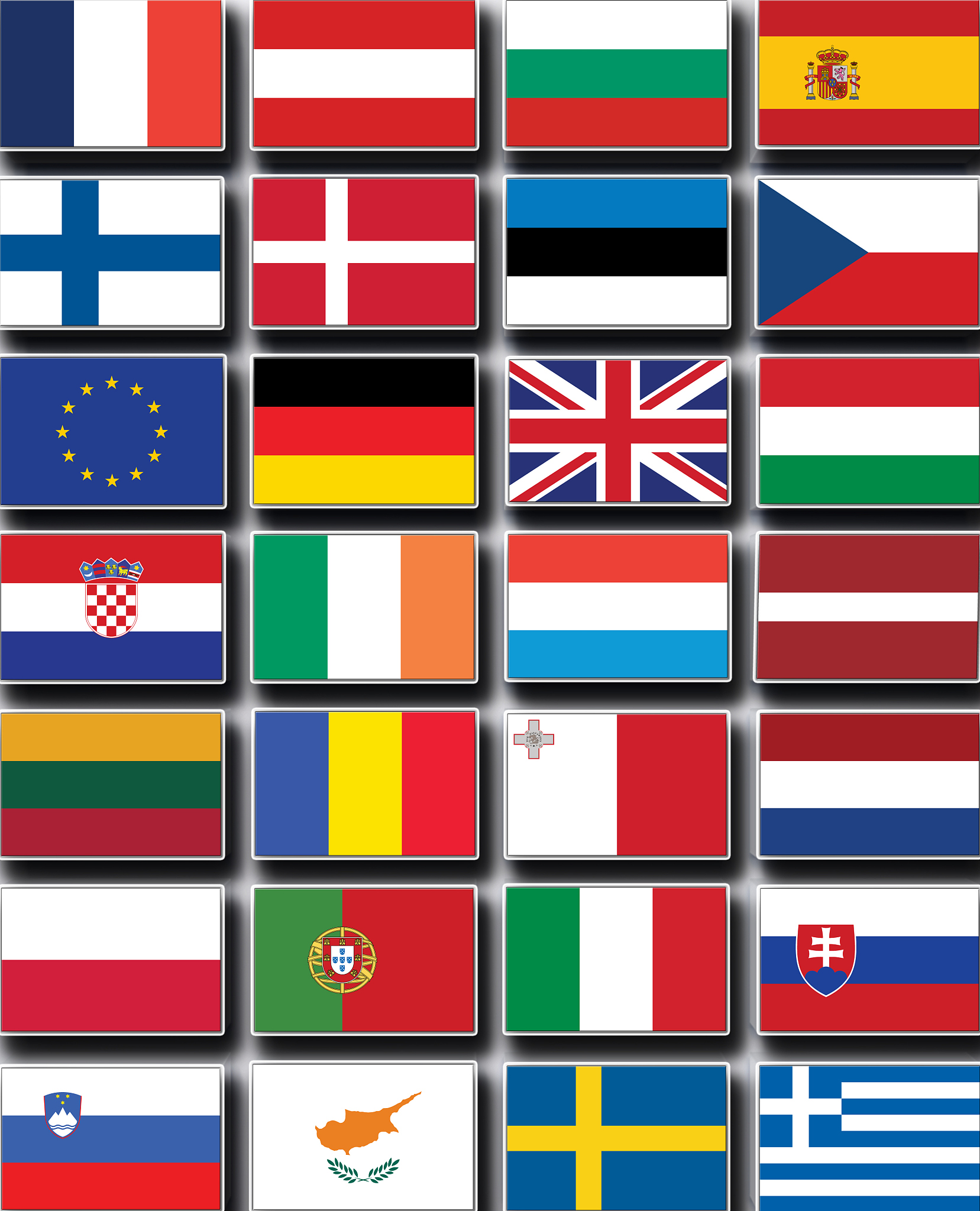 flags of the countries