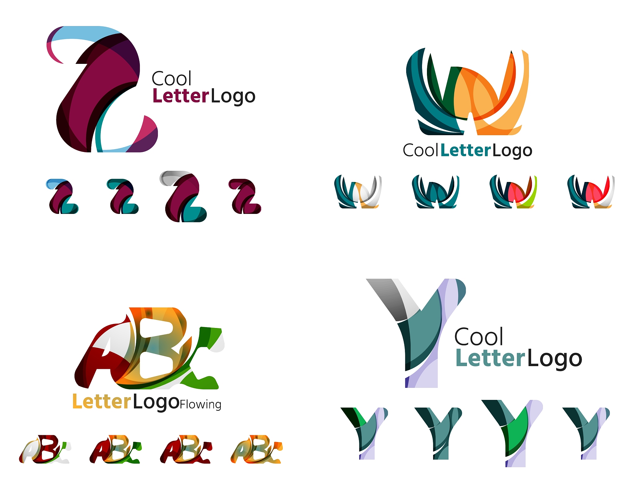 letter business emblem collection