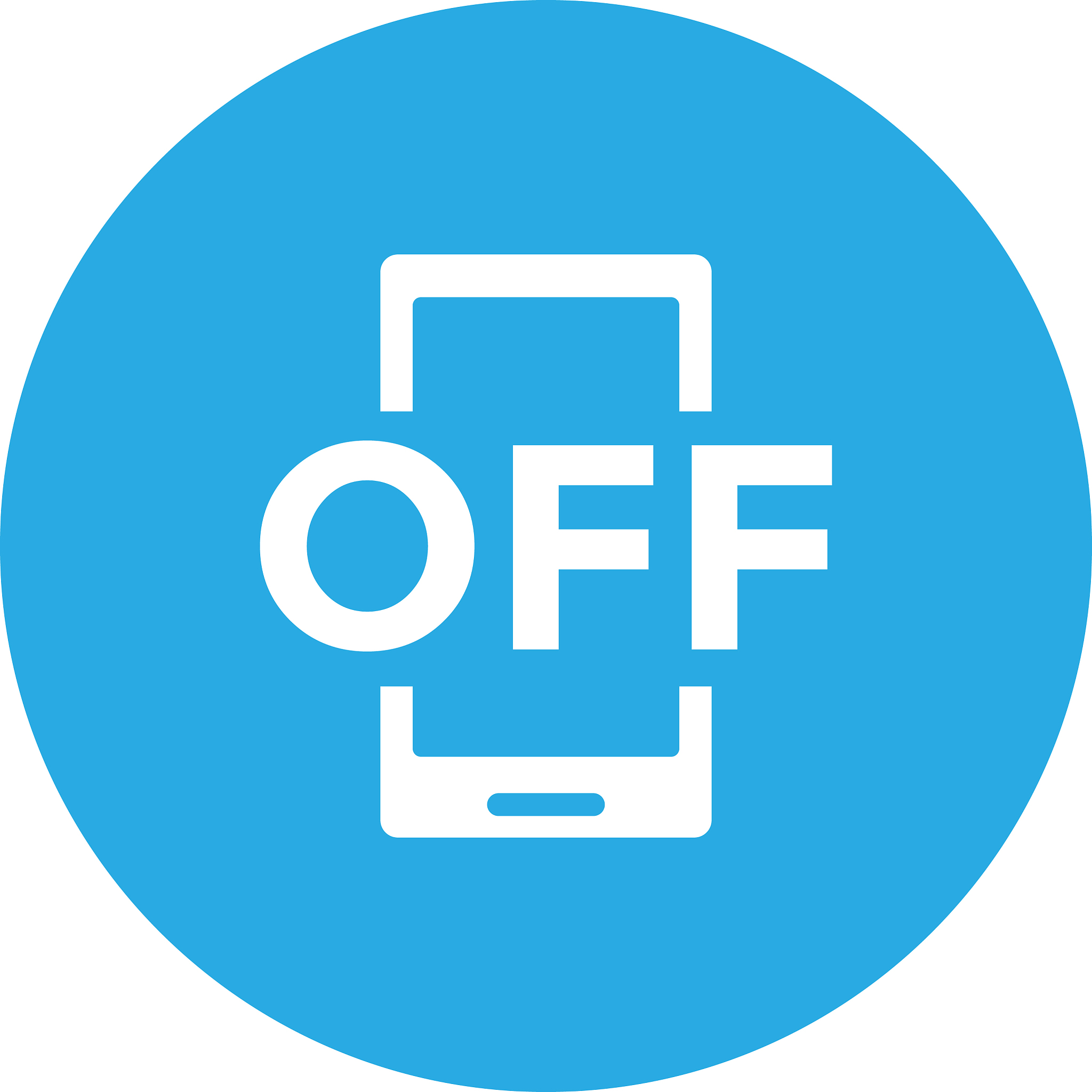 forbidden phone icon design template