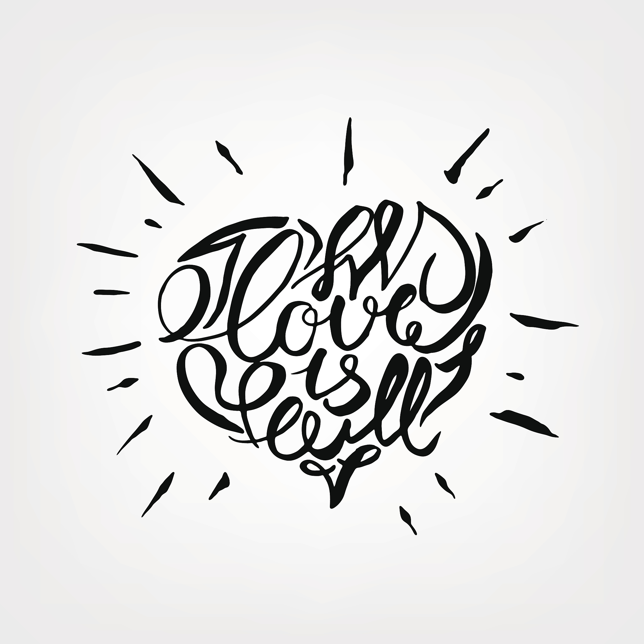 love lettering vector