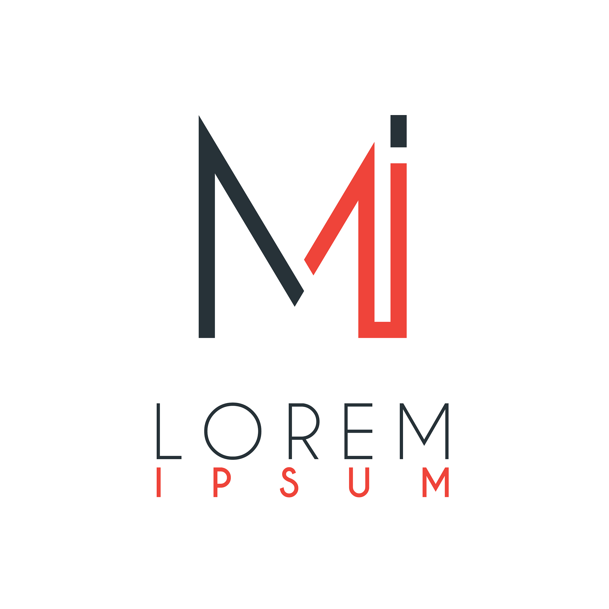 the logo between letter m and letter i or mi