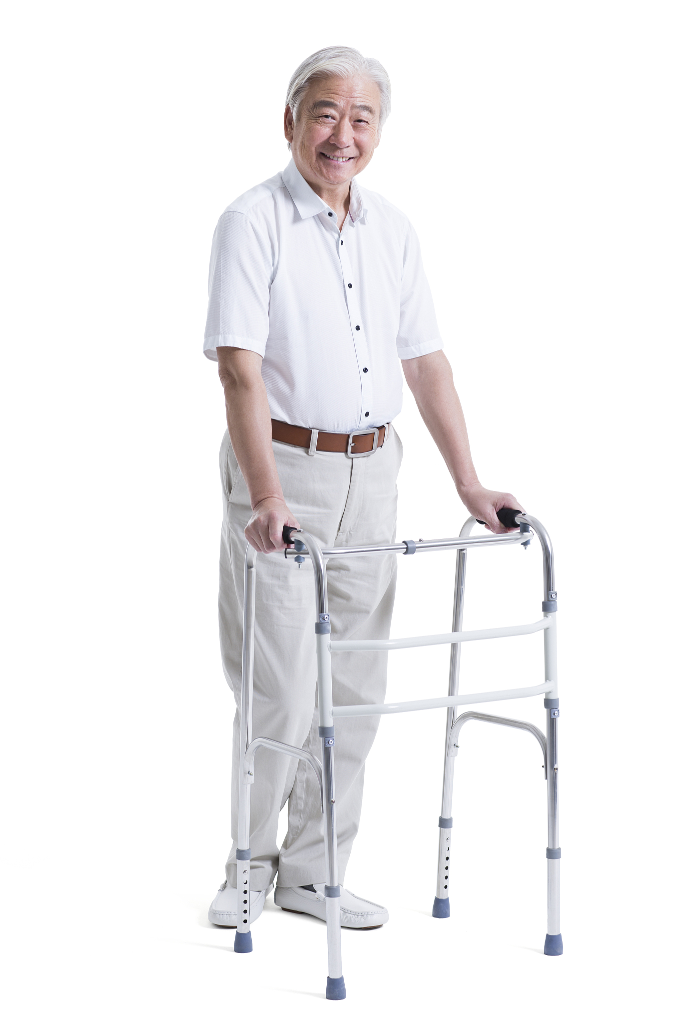 我老年人使用前臂杖后的感受