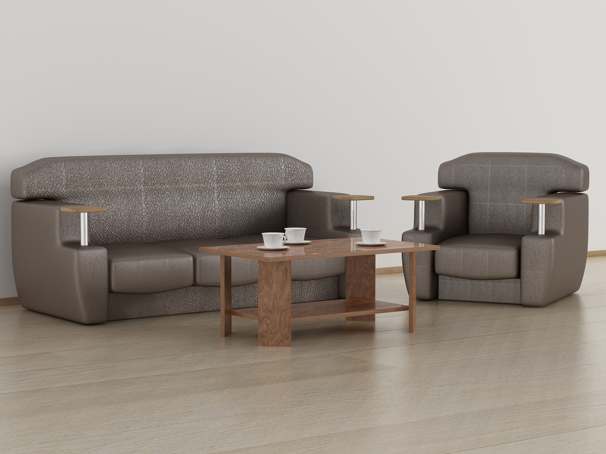 living room interior. 3d image.
