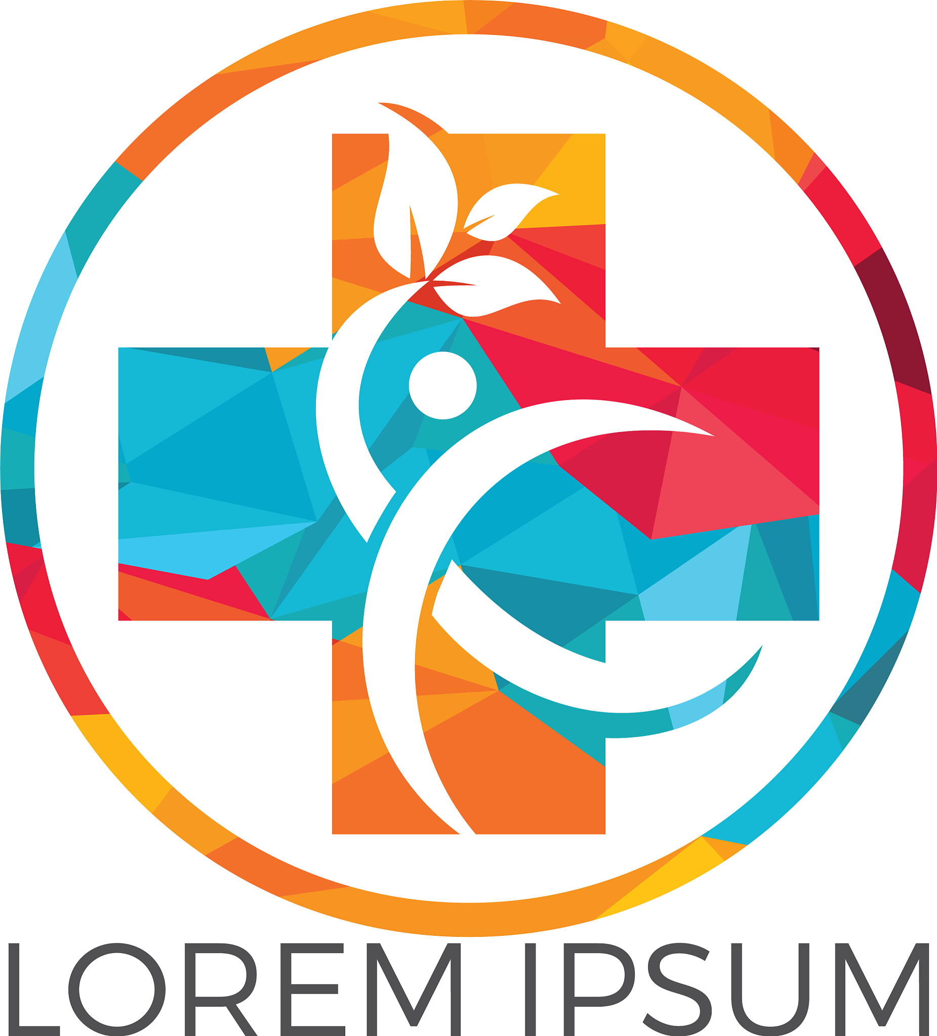 abstract medical logo design