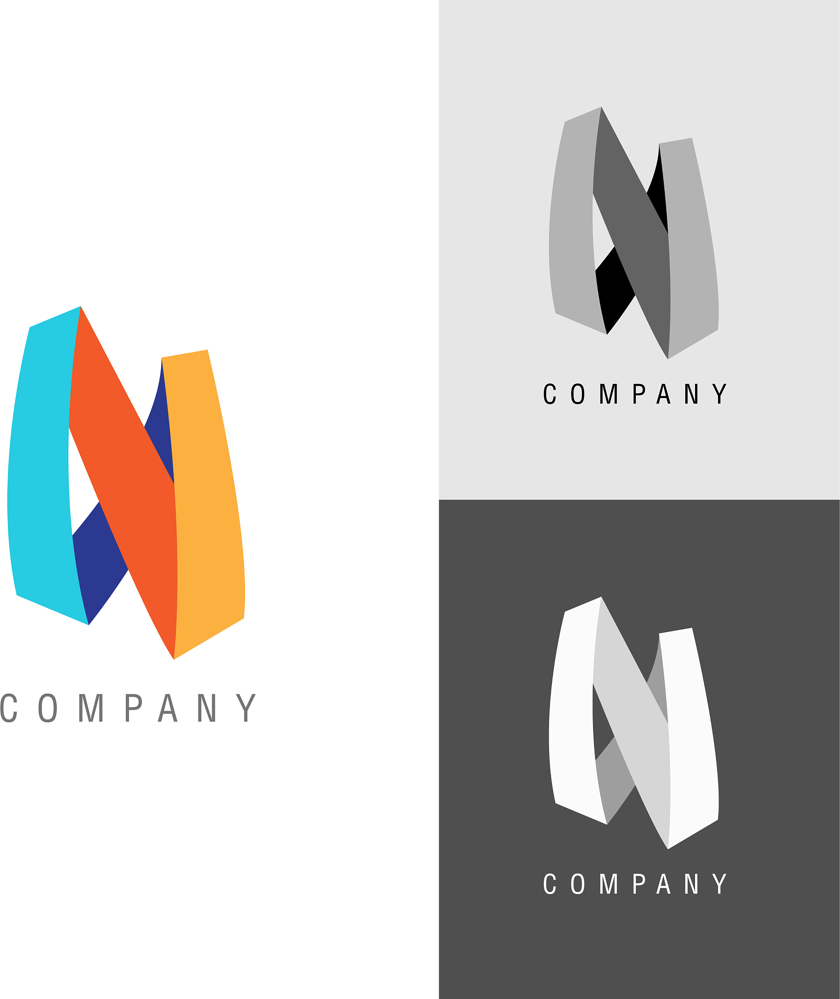 logo design element letter symbol n