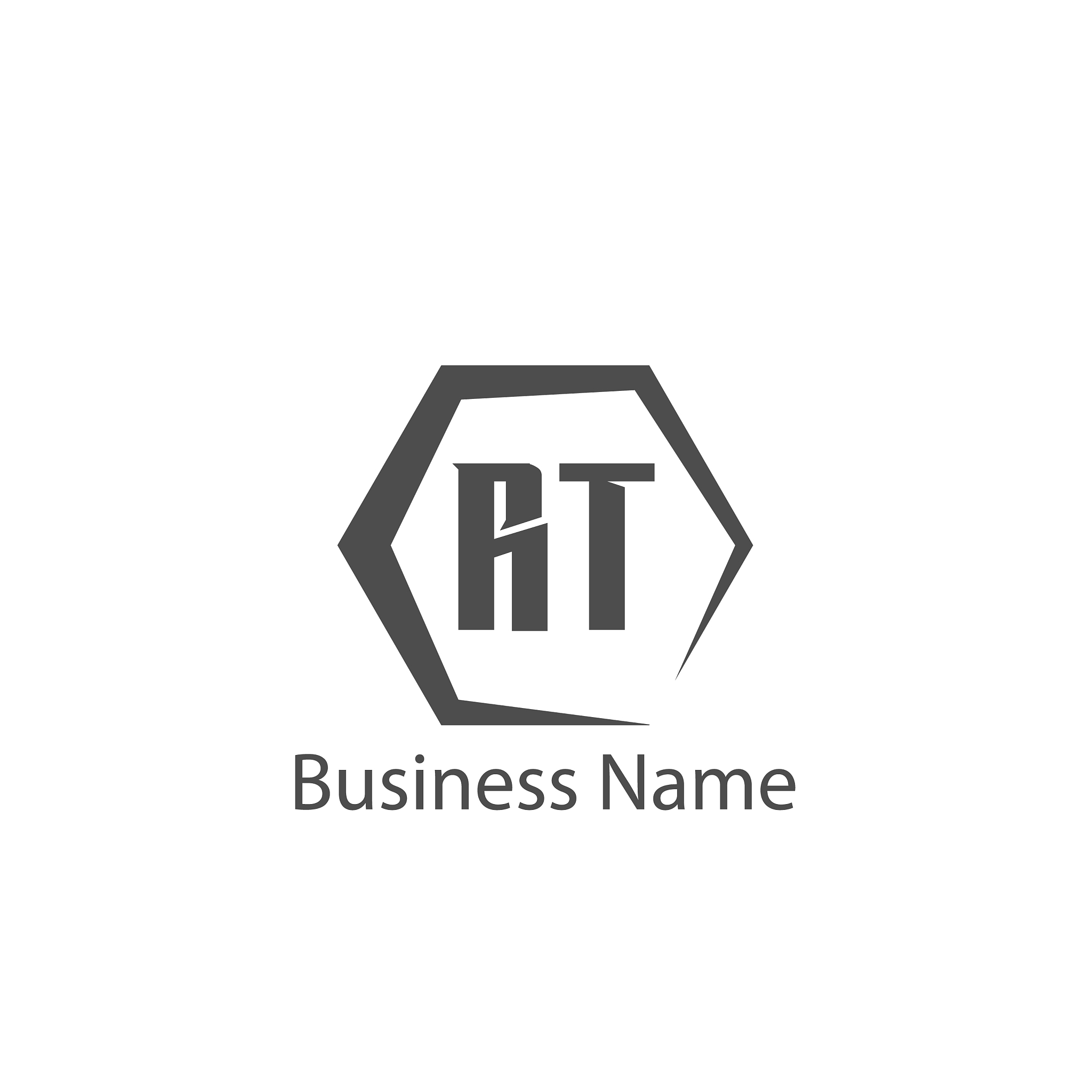 initial letter rt logo template design