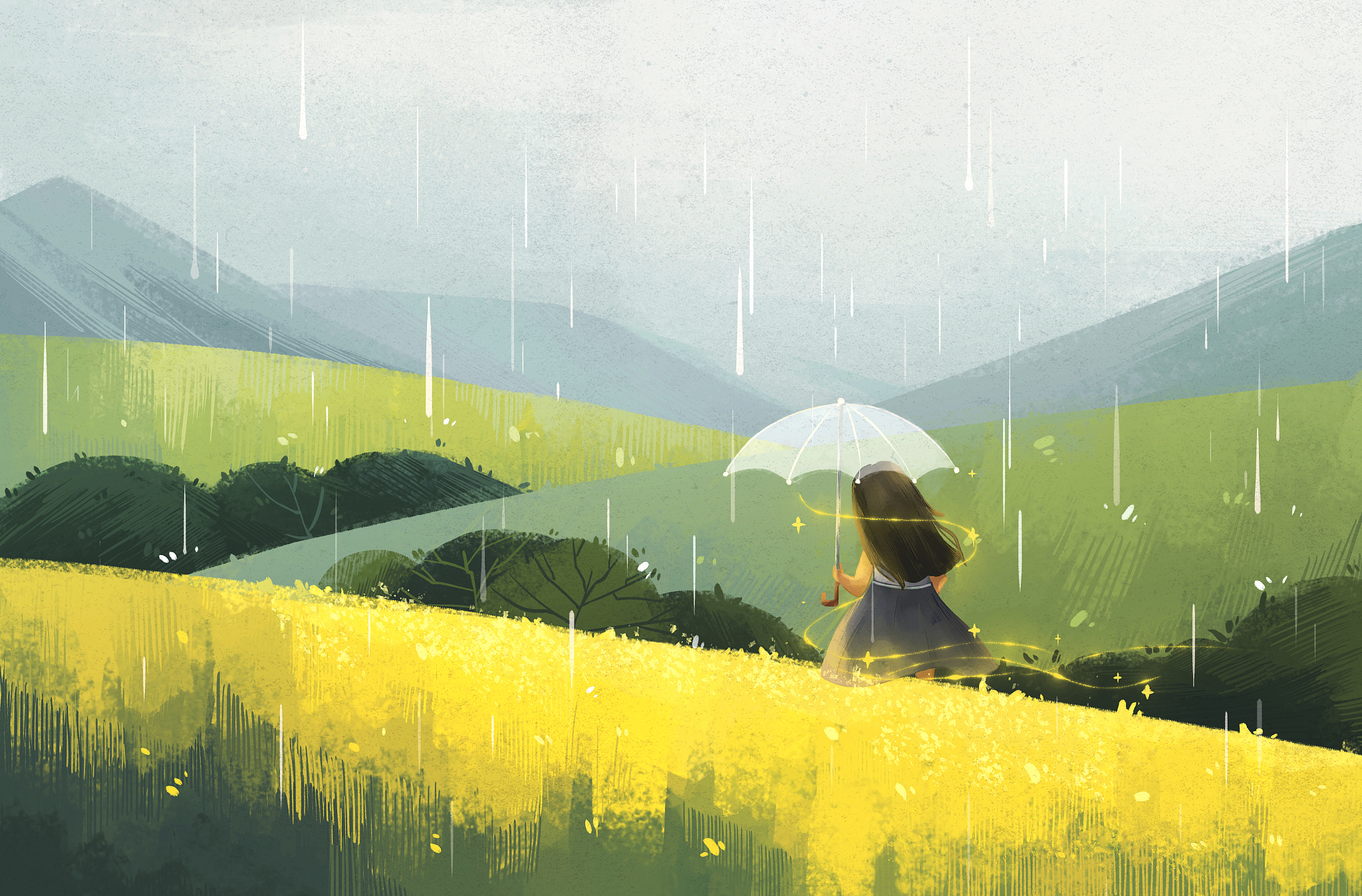 劝诫学生下雨天要带伞第一句是清明时节雨纷纷下一句怎么写？