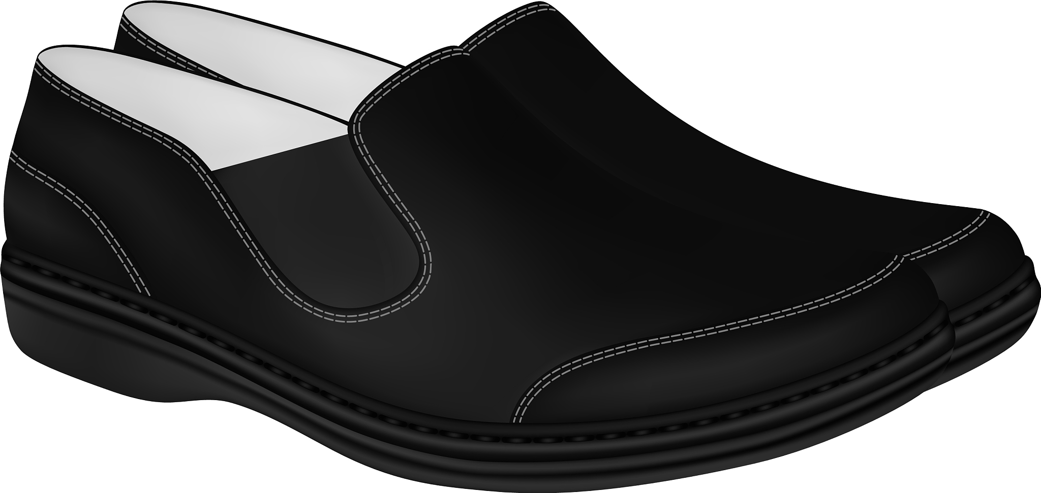 mens shoes on white background