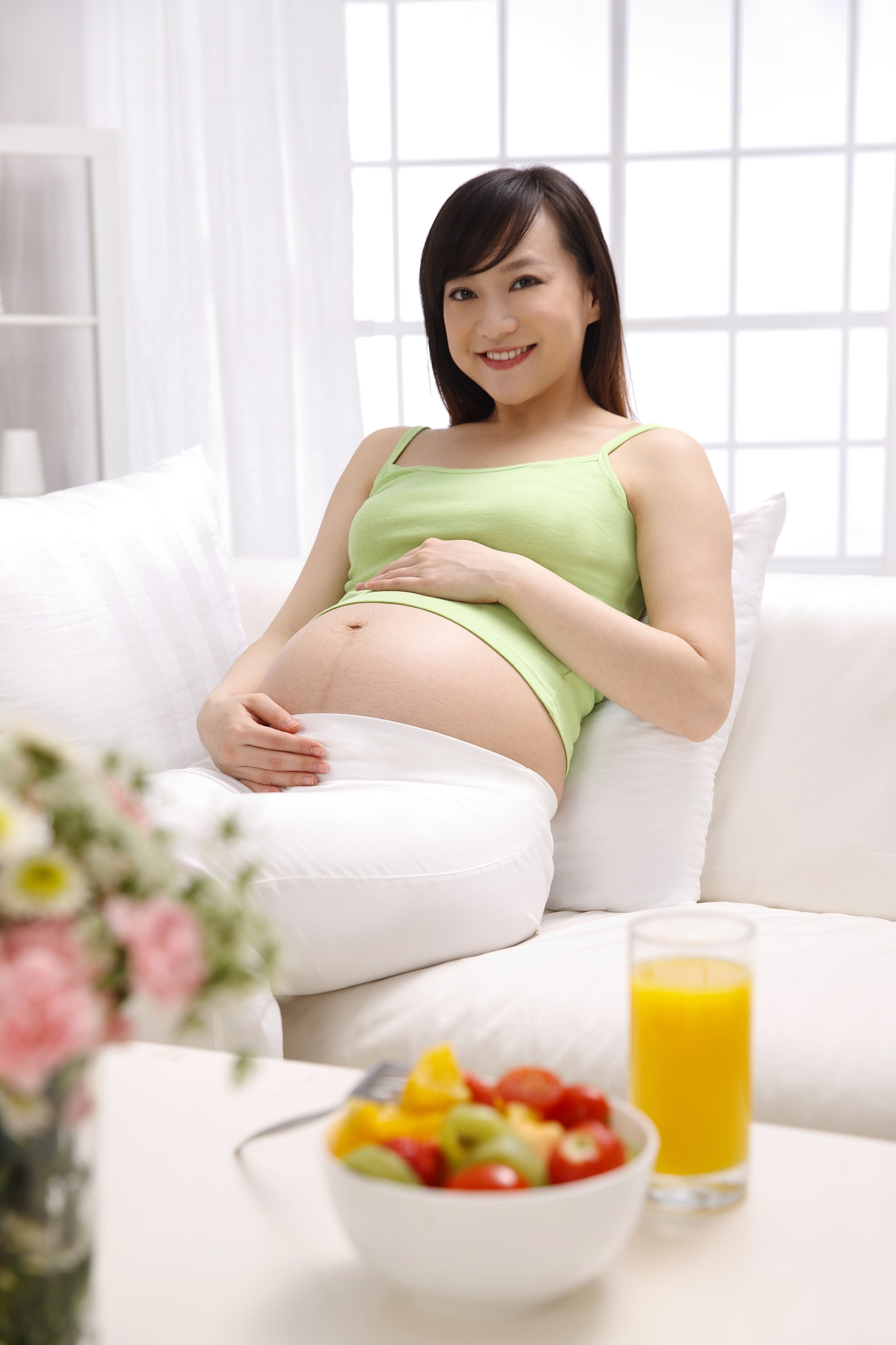 幸福的孕妇